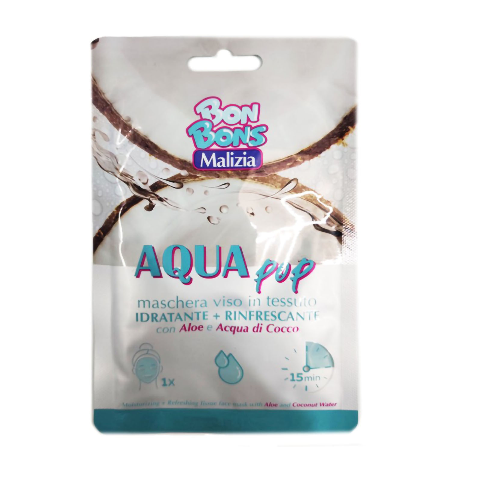 Maschera Viso Idratante E Rinfrescante Con Aloe E Acqua Di Cocco