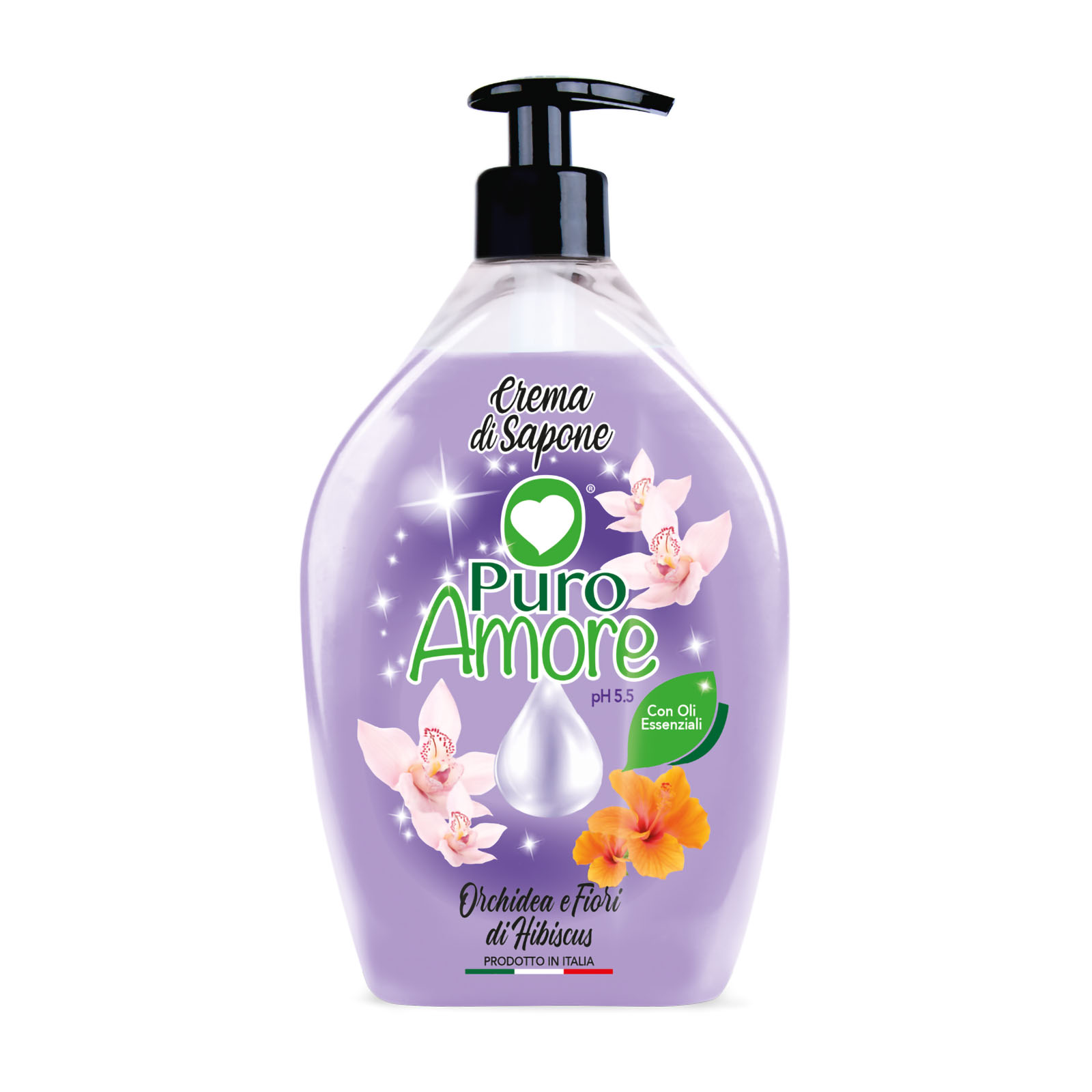 Crema Di Sapone Orchidea E Fiori Di Hibiscus 750 ml