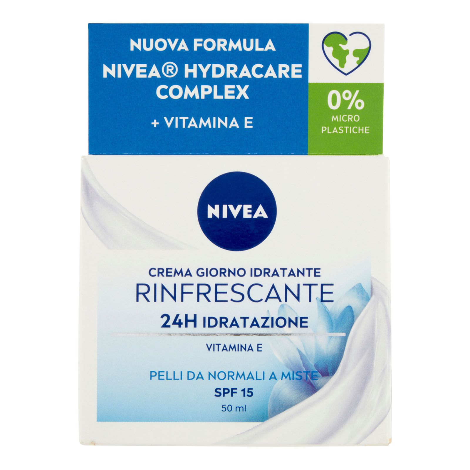 Crema Giorno Idratante Rinfrescante 24h Idratazione Spf 15 50 ml