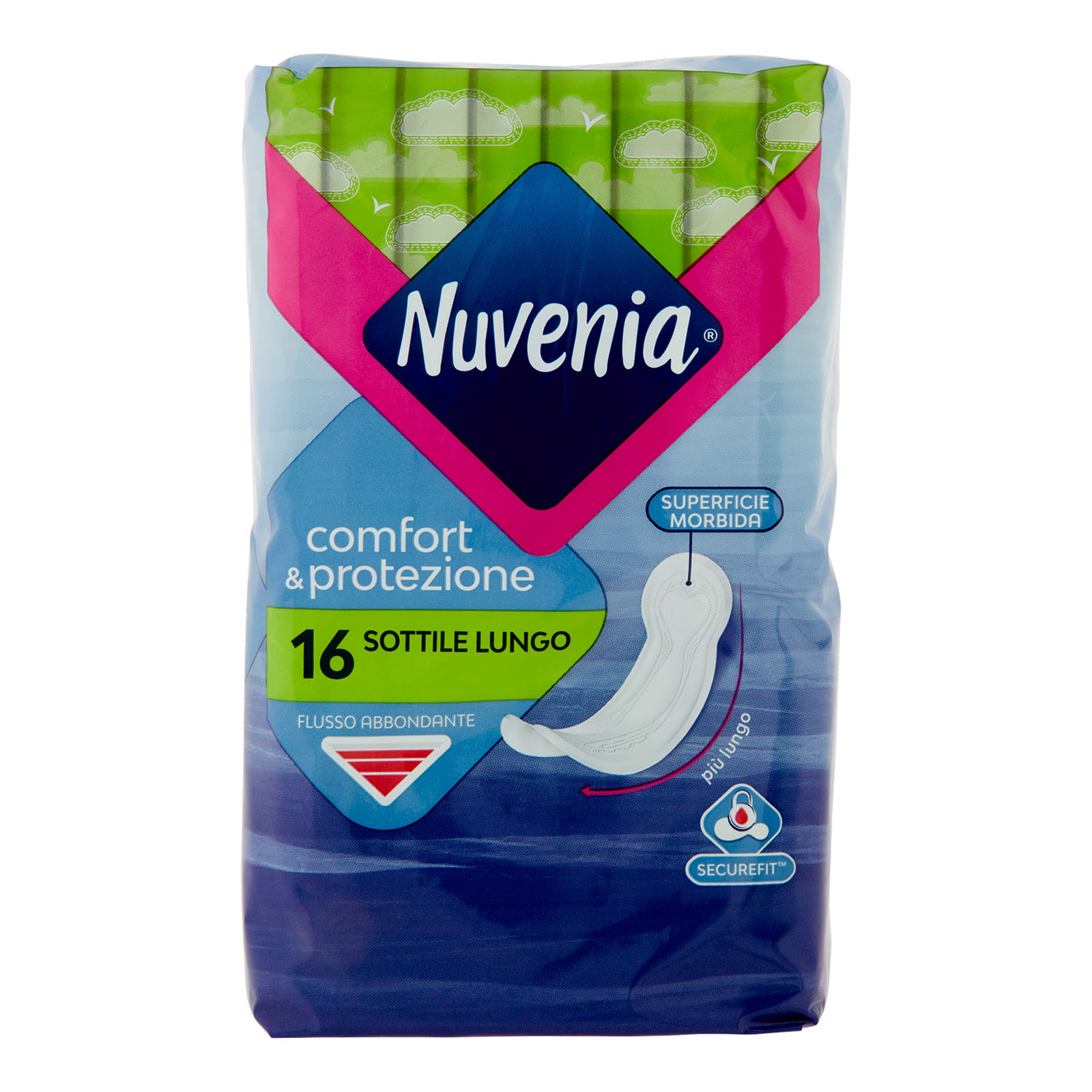 Assorbenti Sottile Super Lungo Anatomico 16 Pz