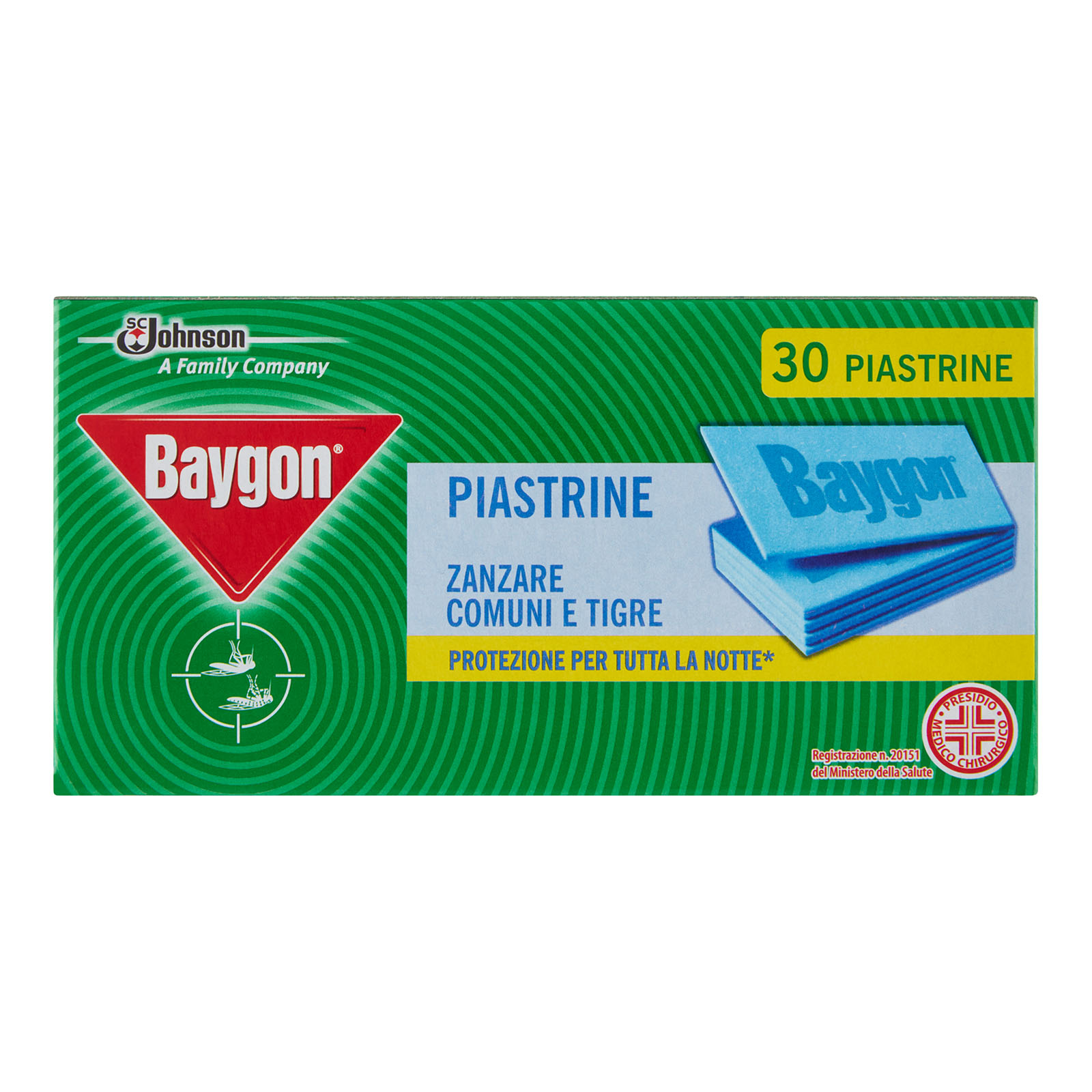 Piastrine Zanzare Comuni E Tigre 30 Pz