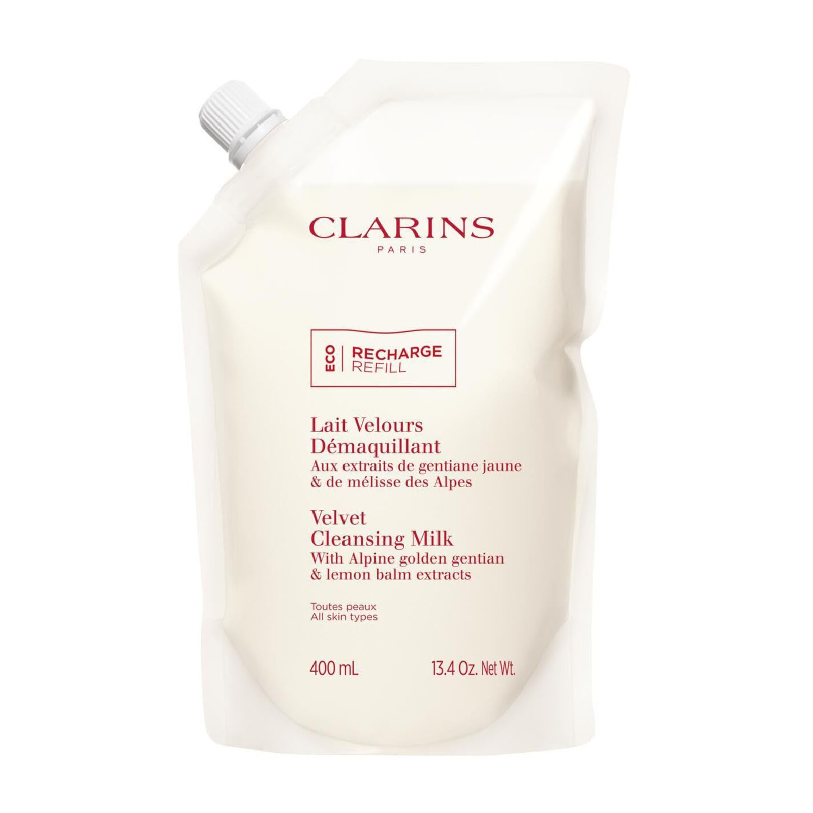 CLARINS Lait Velours Démaquillant - Latte Detergente Delicato - Ricarica da 400 ml - Immagine 11