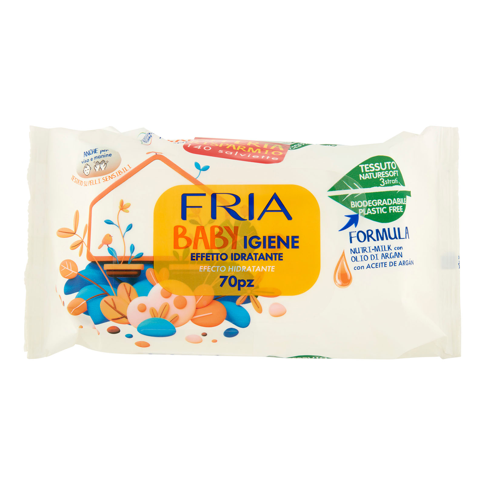 Baby Igiene Effetto Idratante 2 X 70 Pz