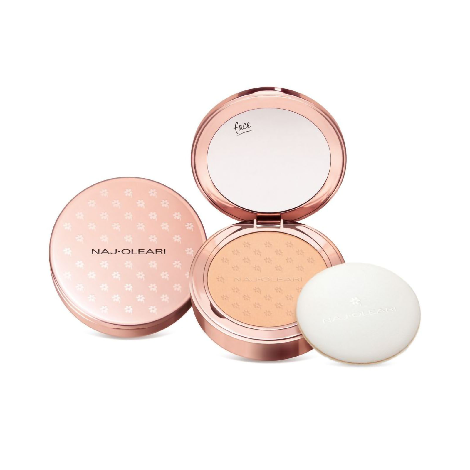 Naj-Oleari Skin Caress Pressed Powder Cipria compatta 01 beige caldo