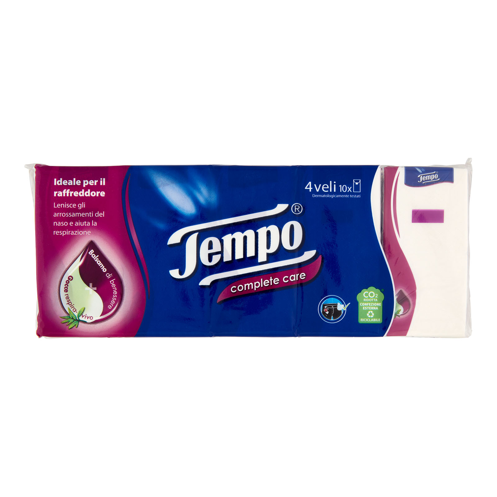 Tempo Complete Care Fazzoletti 4 Veli 10 Pz