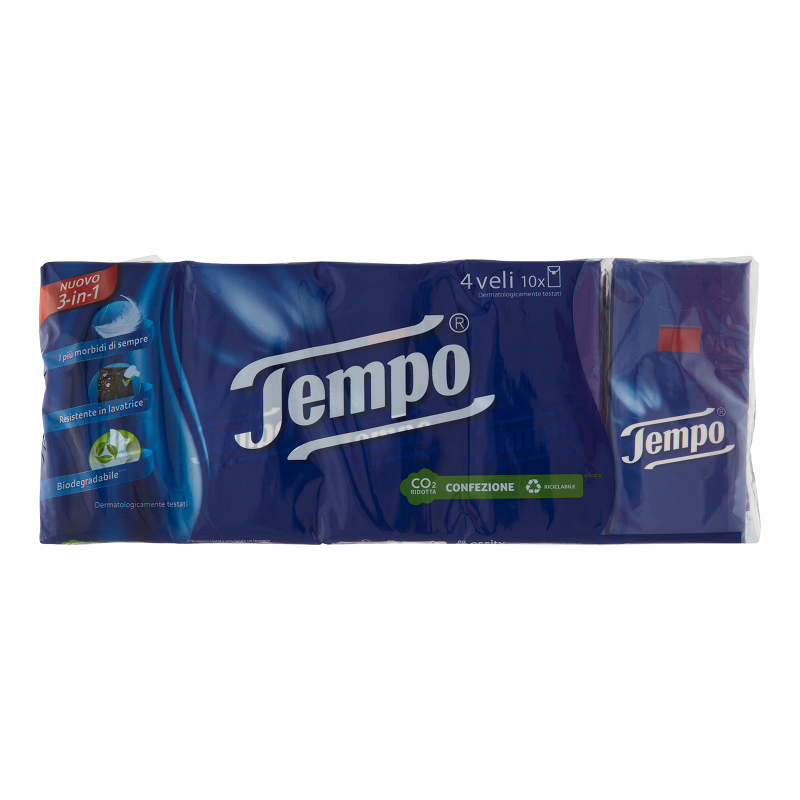 Tempo Empo Fazzoletti 4 Veli 10 Pz