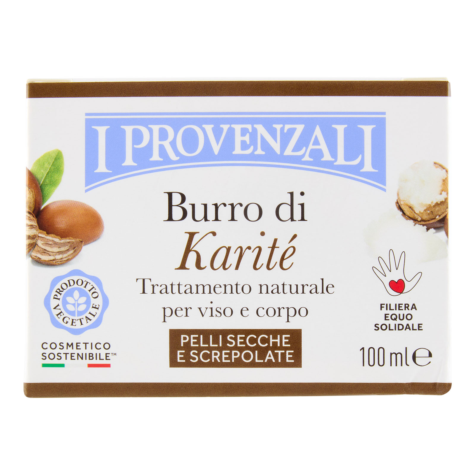 Burro Di Karité Trattamento Naturale Per Viso E Corpo Pelli Secche E Screpolate 100 ml