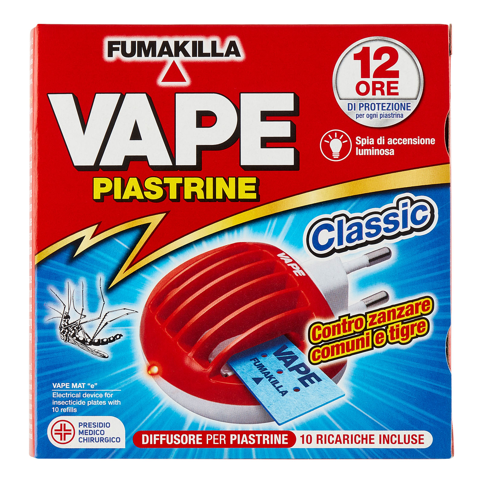 Vape Elettroemanatore Piastrine Classic + 10 Ricariche