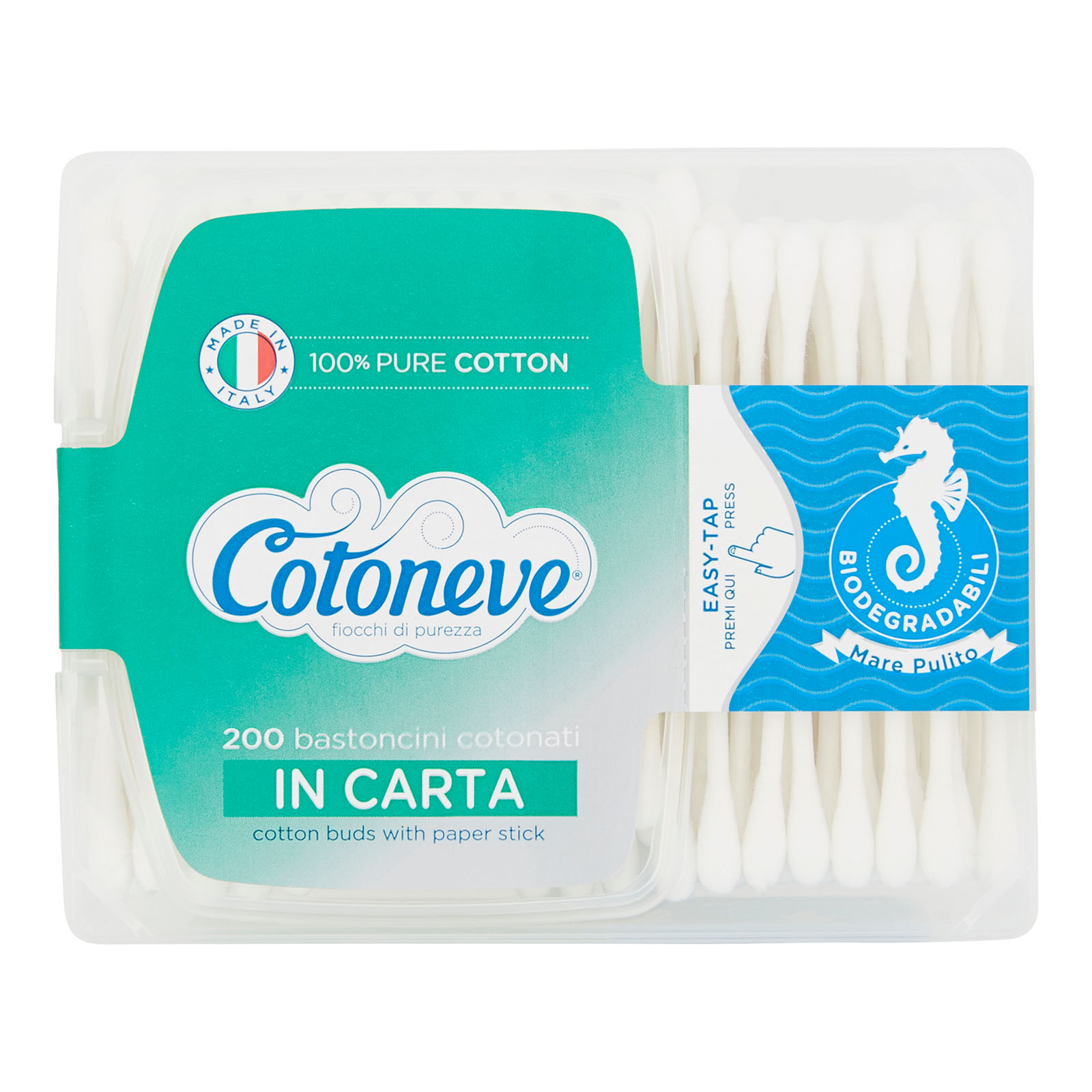 Bastoncini Cotonati In Carta 200 Pz