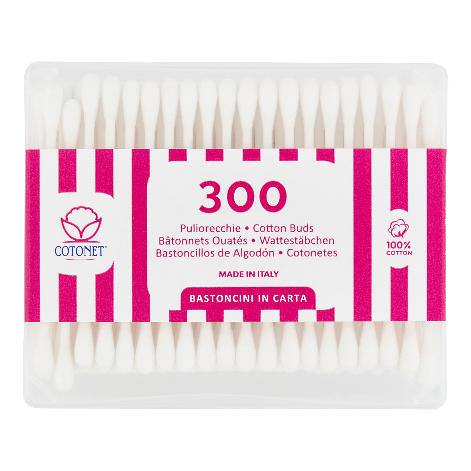 Puliorecchie Bastoncini In Carta 300 Pz