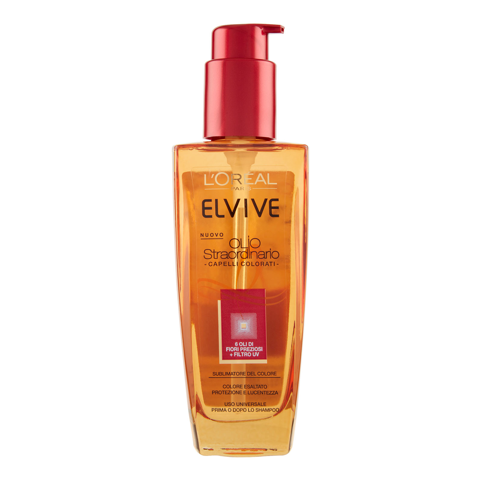 L'oréal paris Trattamento Elvive Olio Straordinario, Azione Nutriente Per Capelli Colorati O Secchi 100 ml