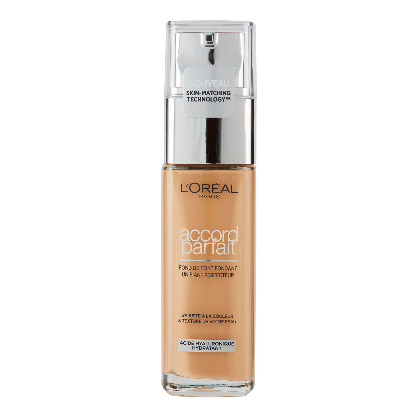 L'oréal paris Accord Parfait Fondotinta Liquido con Acido Ialuronico 30ml 4.d4w natural dore