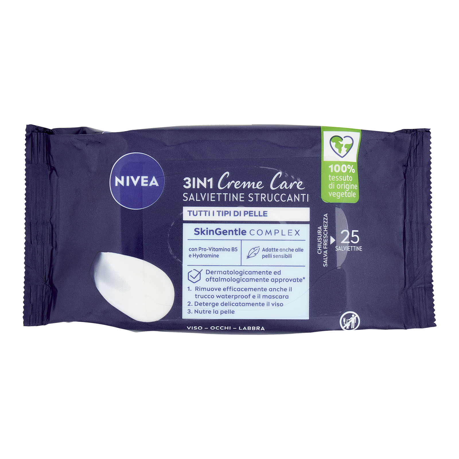 Creme Care Salviettine Struccanti Viso 25 Pz