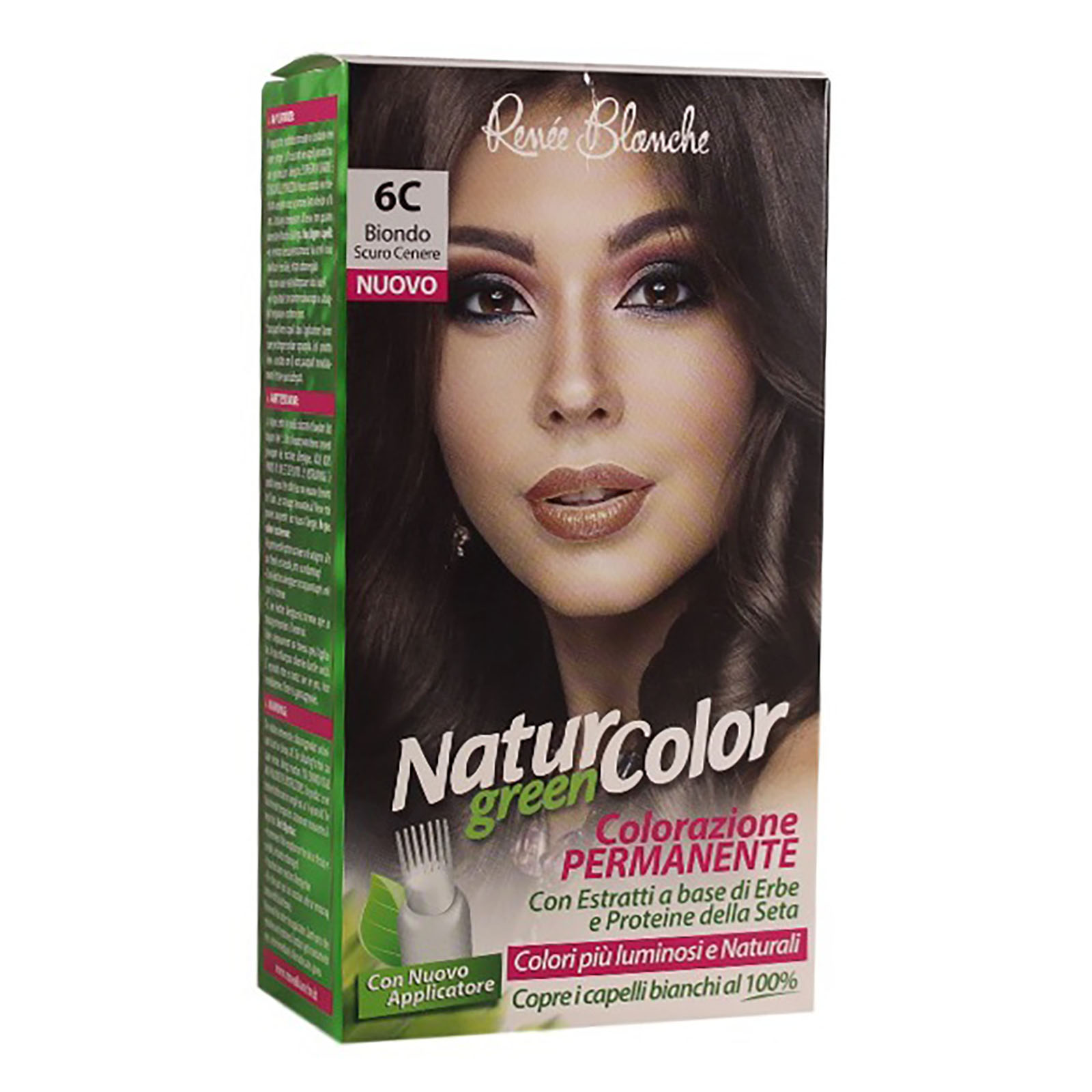 Renée blanche Tinta Per Capelli Colorazione Permanente Naturale Natur Color Green 6C biondo cenere scuro