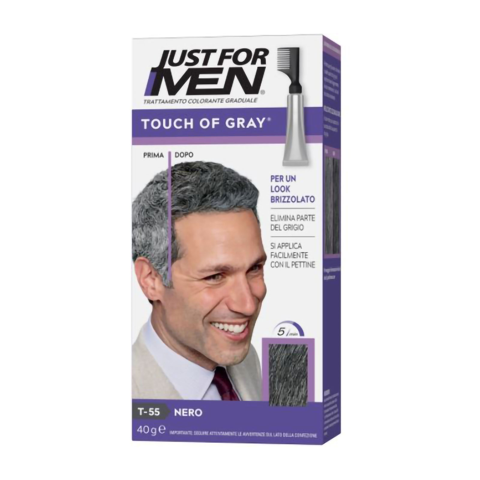 Touch of Gray Trattamento Colorante Graduale T-55 Nero