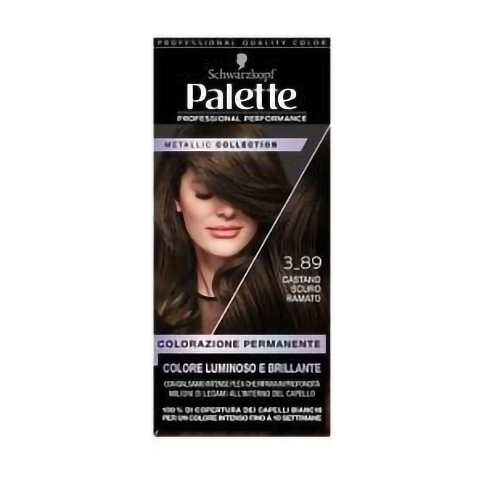 Palette Metallic Collection - Colorazione Permanente 3_89 Castano Scuro Ramato