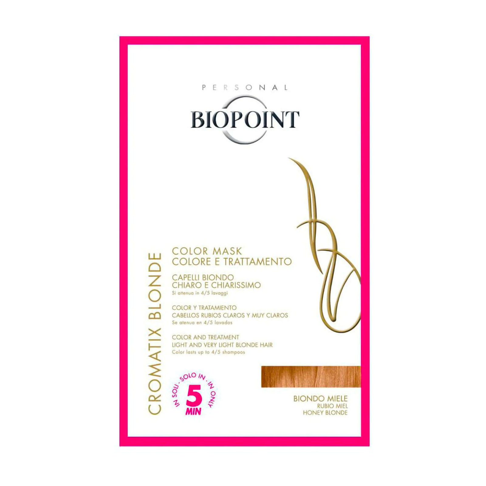 Biopoint Trattamento Colorante Cromatix Maschera Trattamento Colore In 5 Minuti 30 ml Biondo Miele