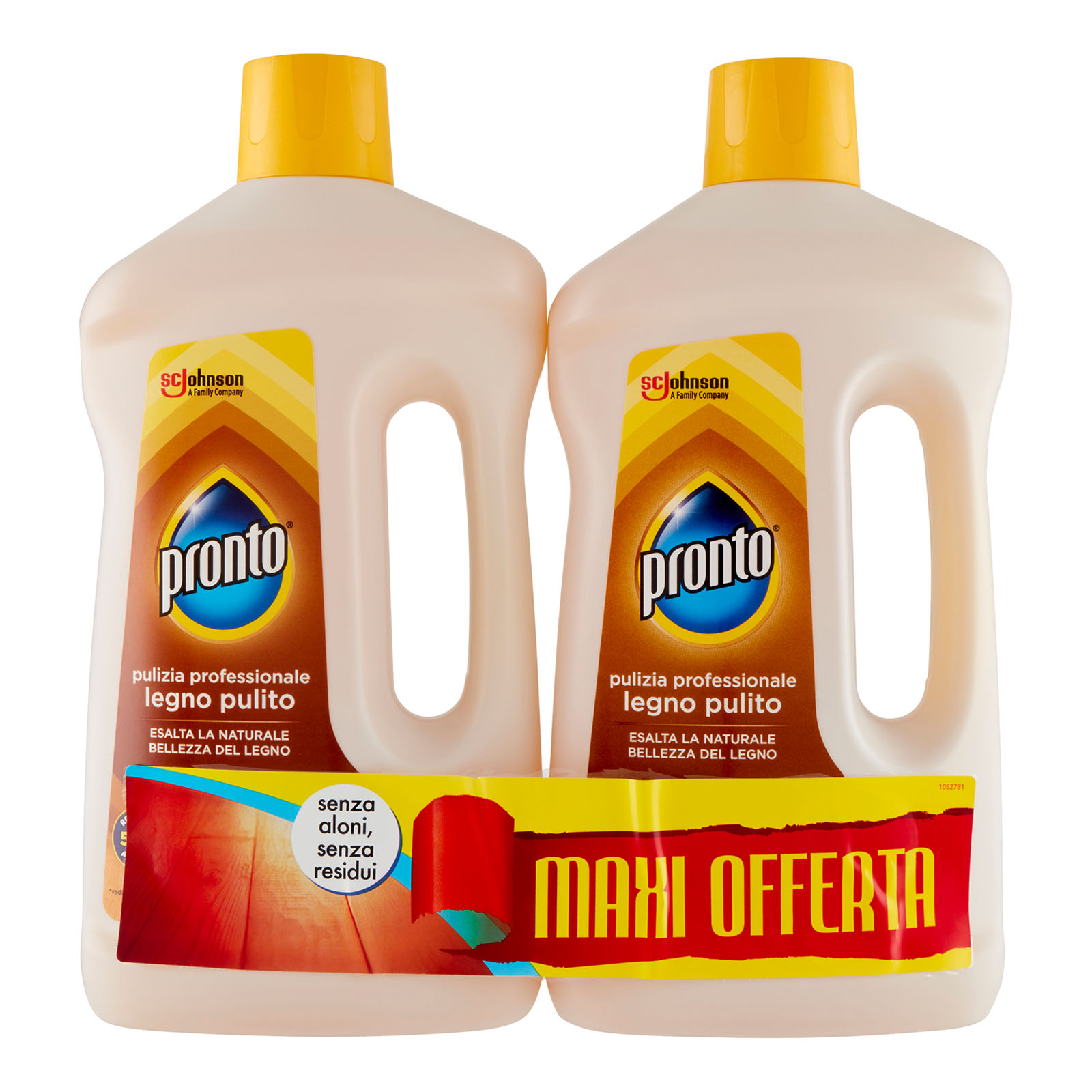 Legno Pulito - Detergente Pavimenti Parquet, Bipacco 750 Ml + 750 Ml 1500 ml