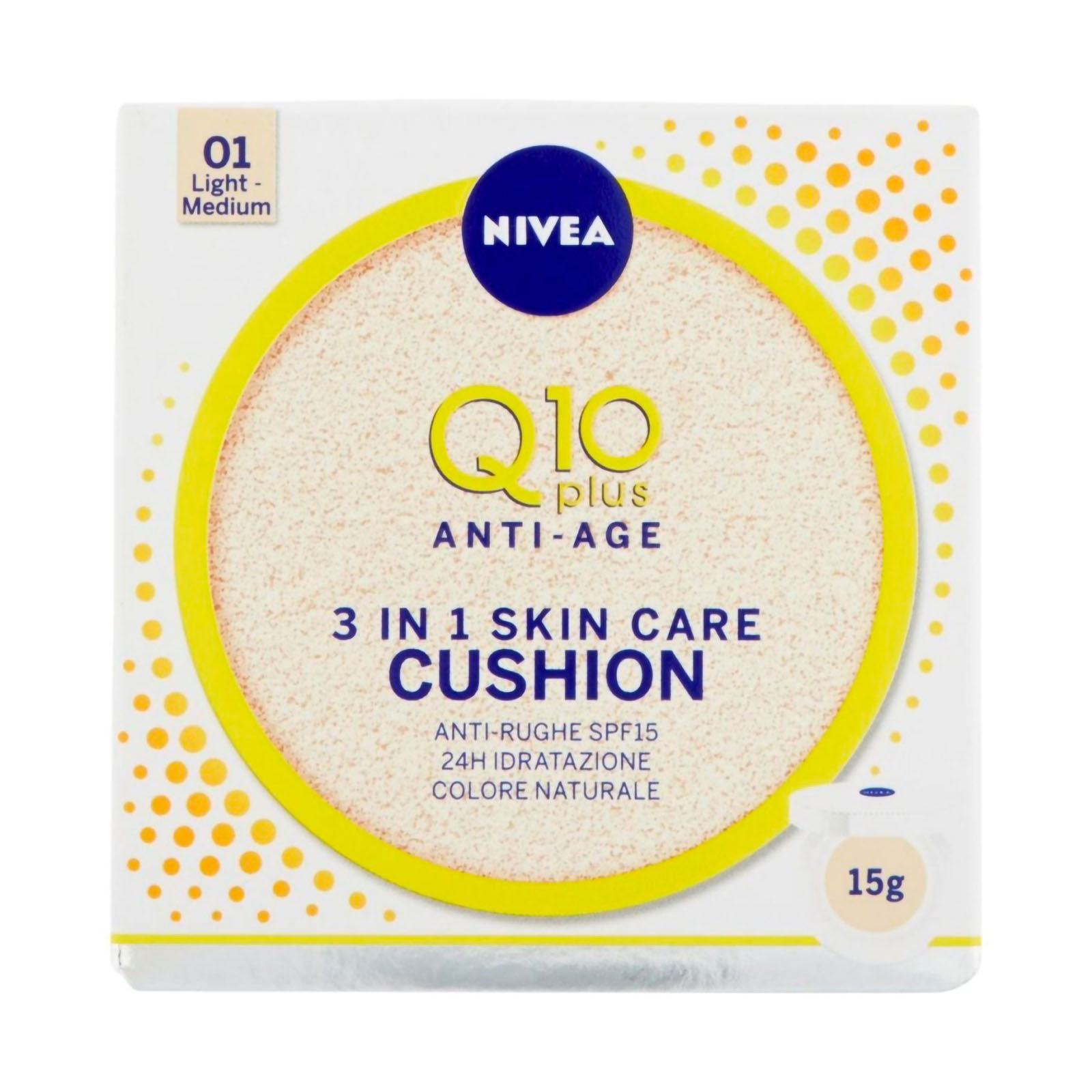 Q10 Plus Anti-age 3 In 1 Skin Care Cushion 15 Gr 01 light medium