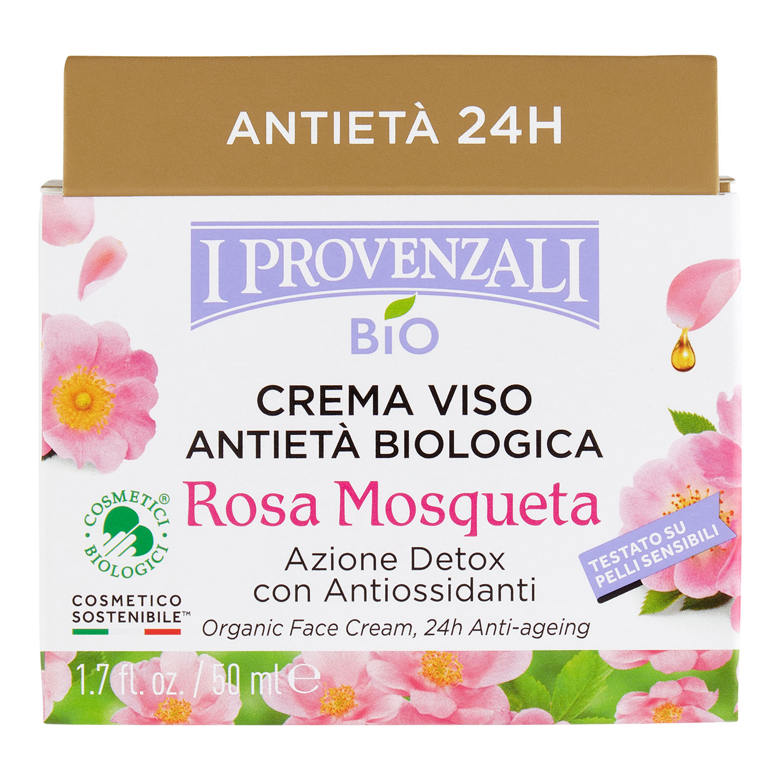 Bio Crema Viso Antietà Biologica Rosa Mosqueta 50 ml