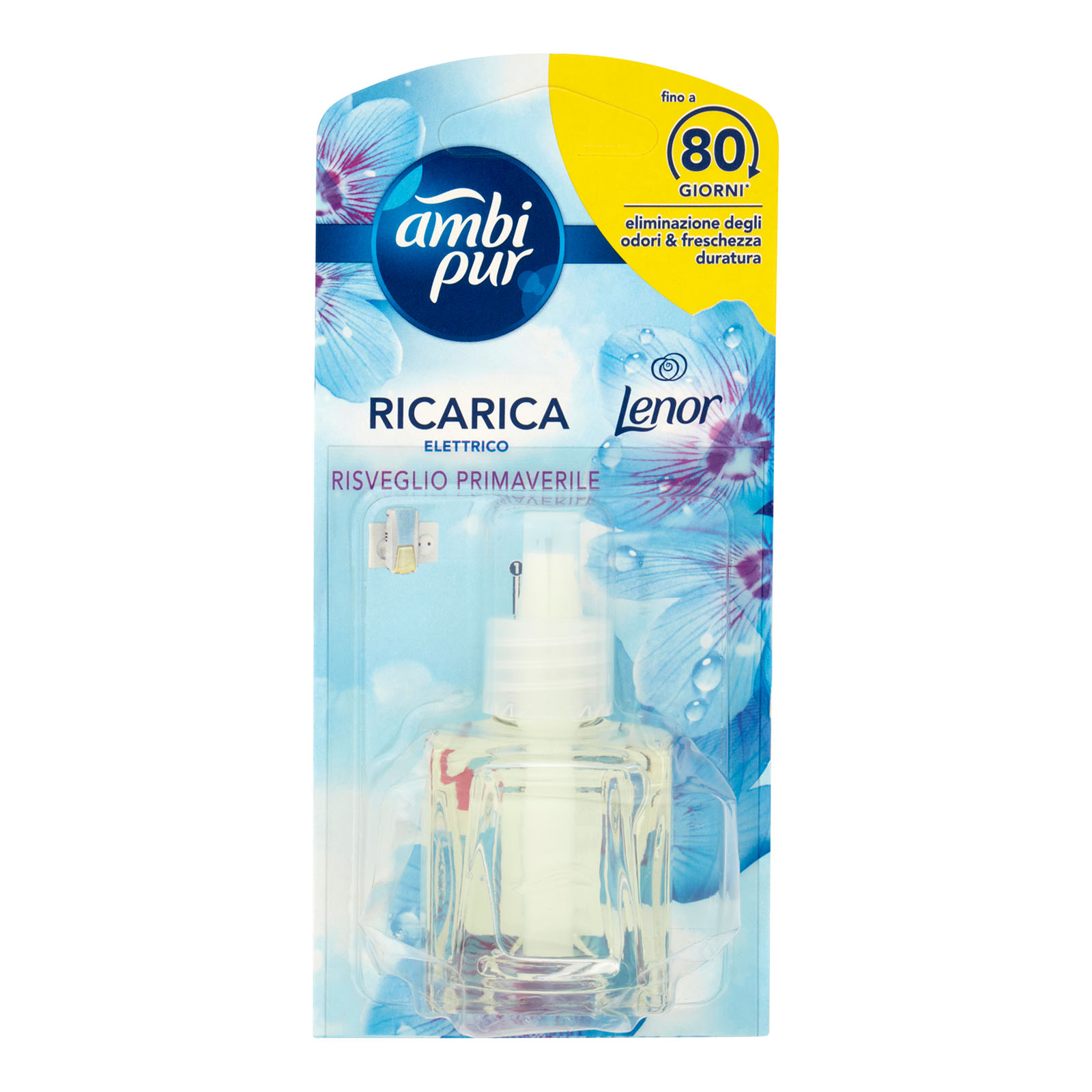 Ambi pur Profumatore Per Ambienti Elettrico, Deodorante, Lenor Risveglio Primaverile, Ricarica 20 ml