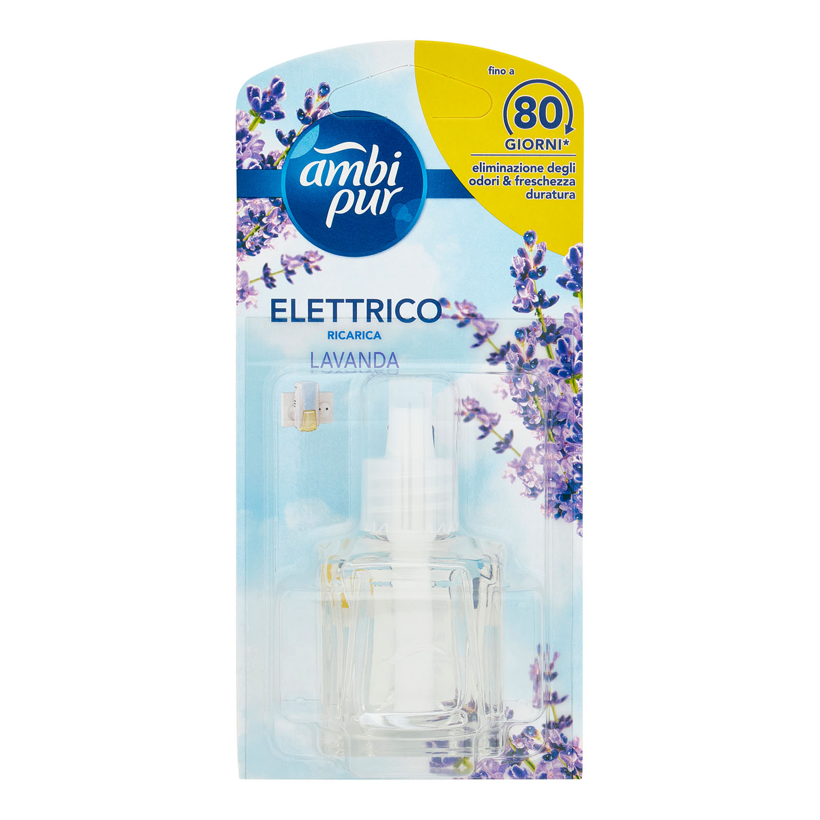 Profumatore Per Ambienti Elettrico, Deodorante, Lavanda, Ricarica 20 ml