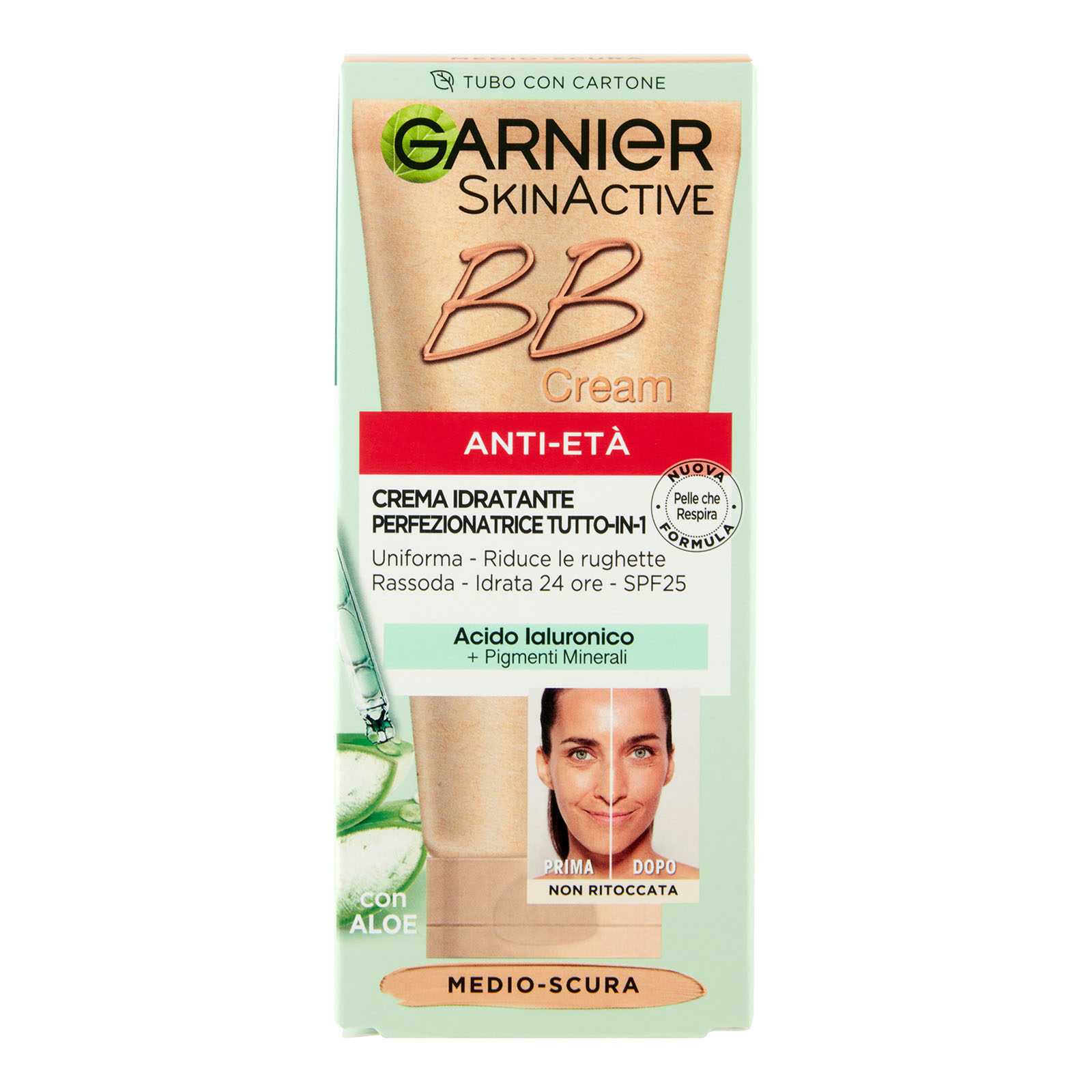 Bb Cream Crema Anti-età Idratante Perfezionatrice Tuttoin1 Medio-scura 50 ml