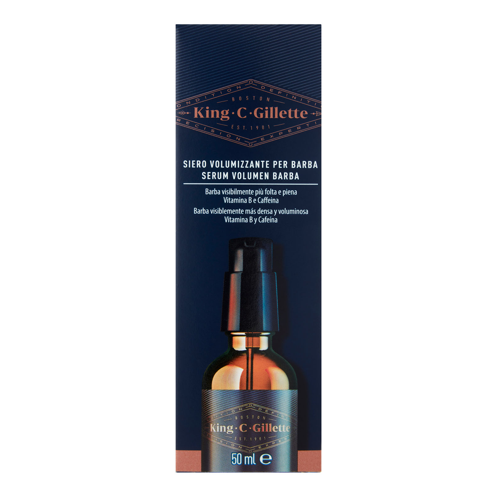 King C Gillette Siero Volumizzante Per Barba 50 ml
