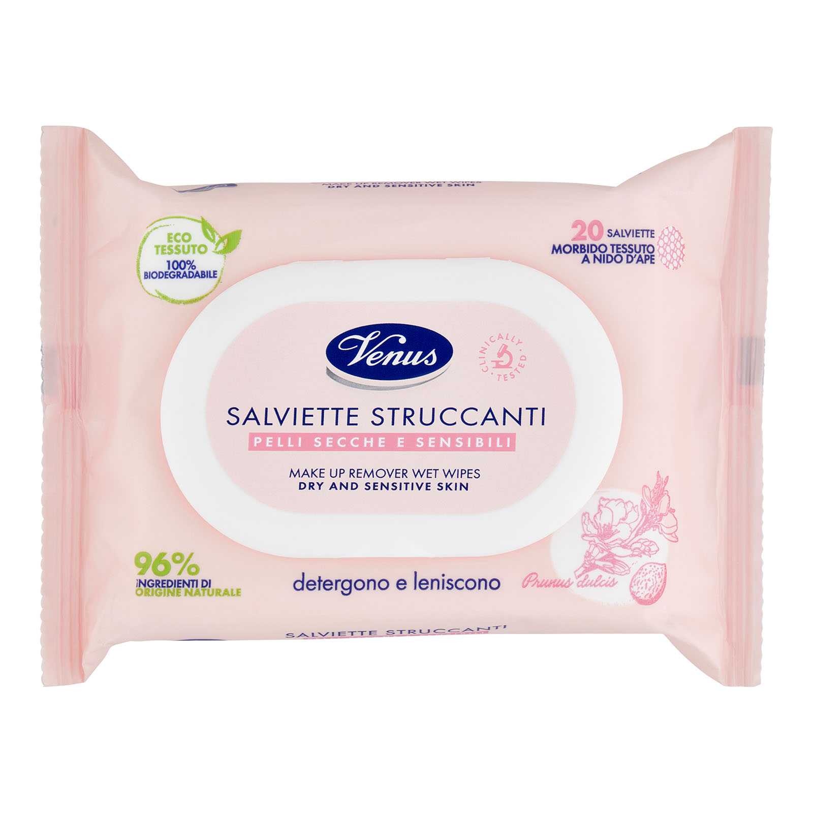 Salviette Struccanti Pelli Secche E Sensibili 20 Pz