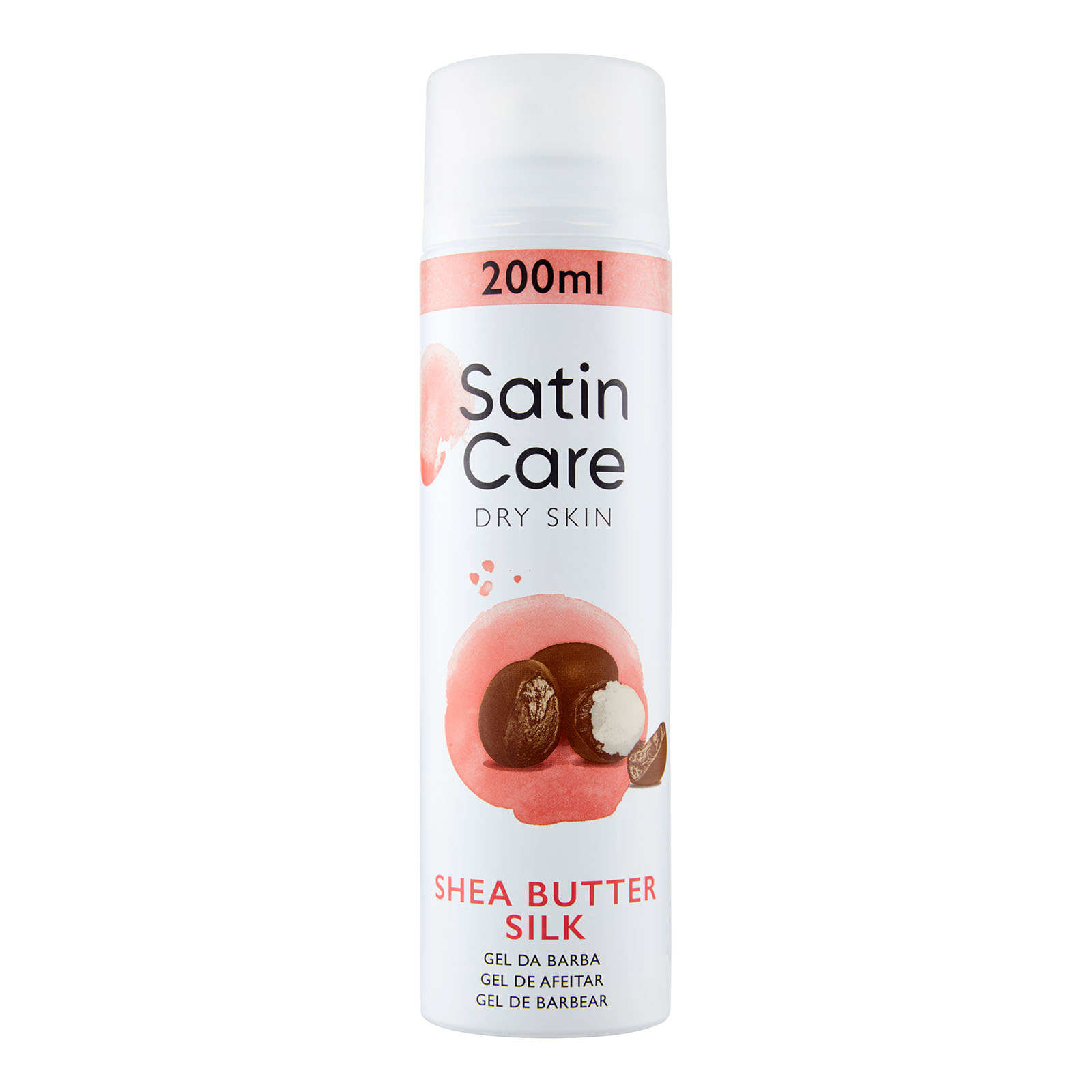 Satin Care Dry Skin Shea Butter Silk Gel Da Barba 200 ml