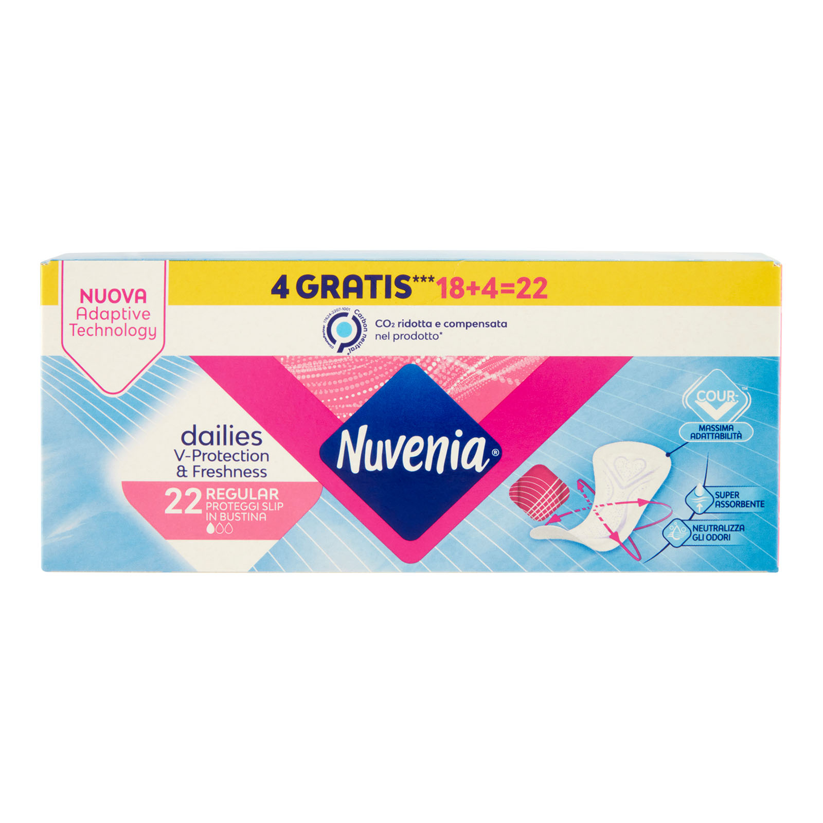 Dailies Regular Proteggi Slip In Bustina 18 Pz+4 Gratis