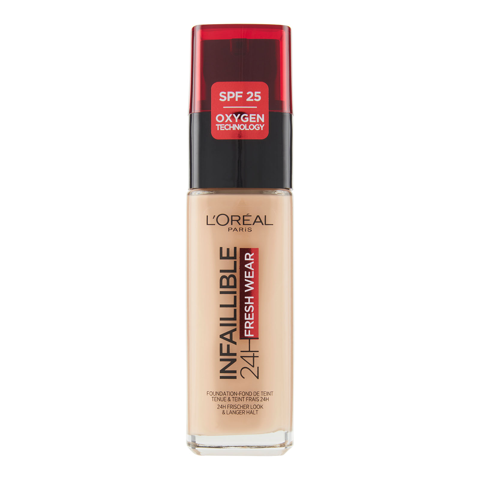 L'oréal paris Infaillible 24h Fresh Wear, Fondotinta Liquido, Protezione Spf25, 30 Ml 235 miel