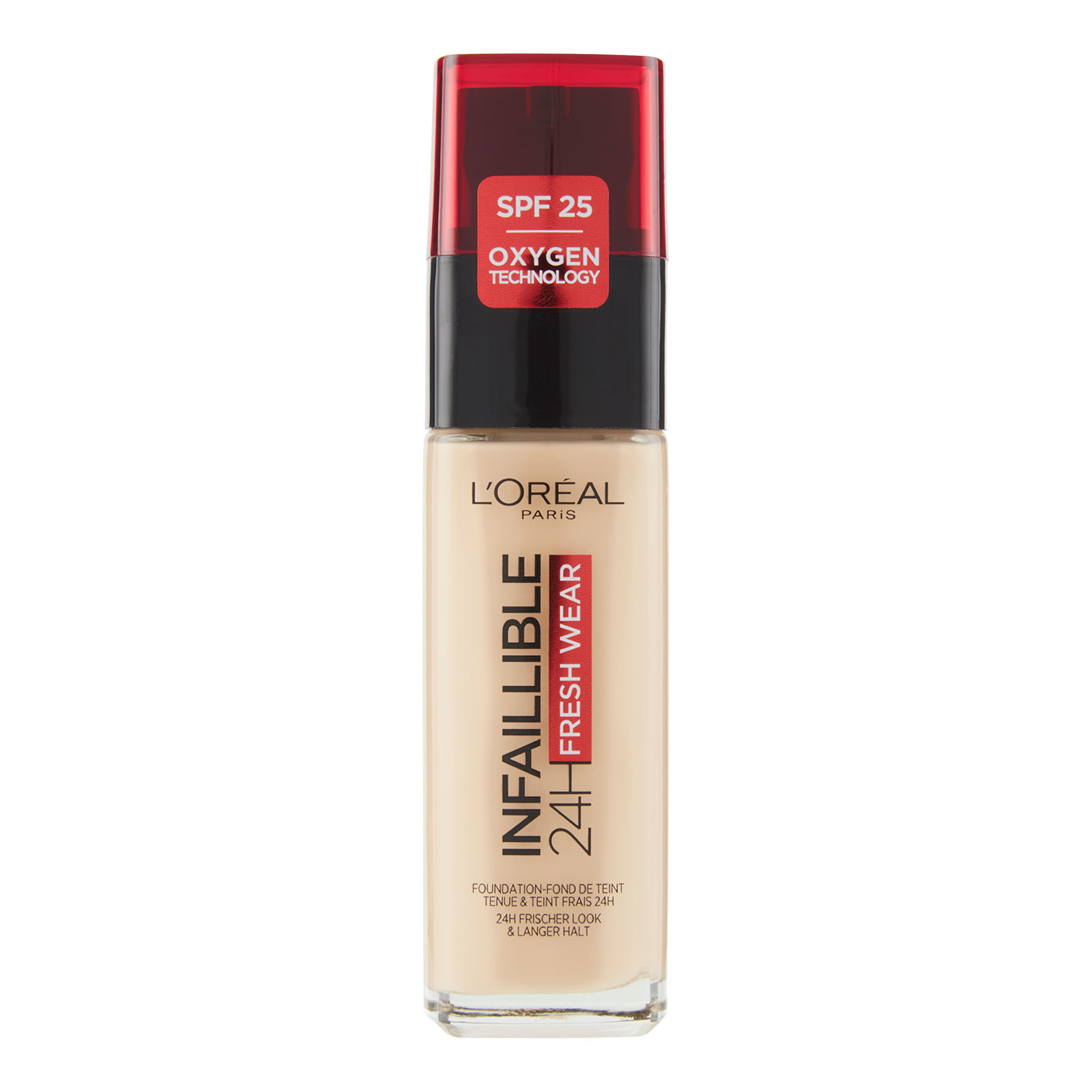 Infaillible 24h Fresh Wear, Fondotinta Liquido, Protezione Spf25, 30 Ml 100 lin