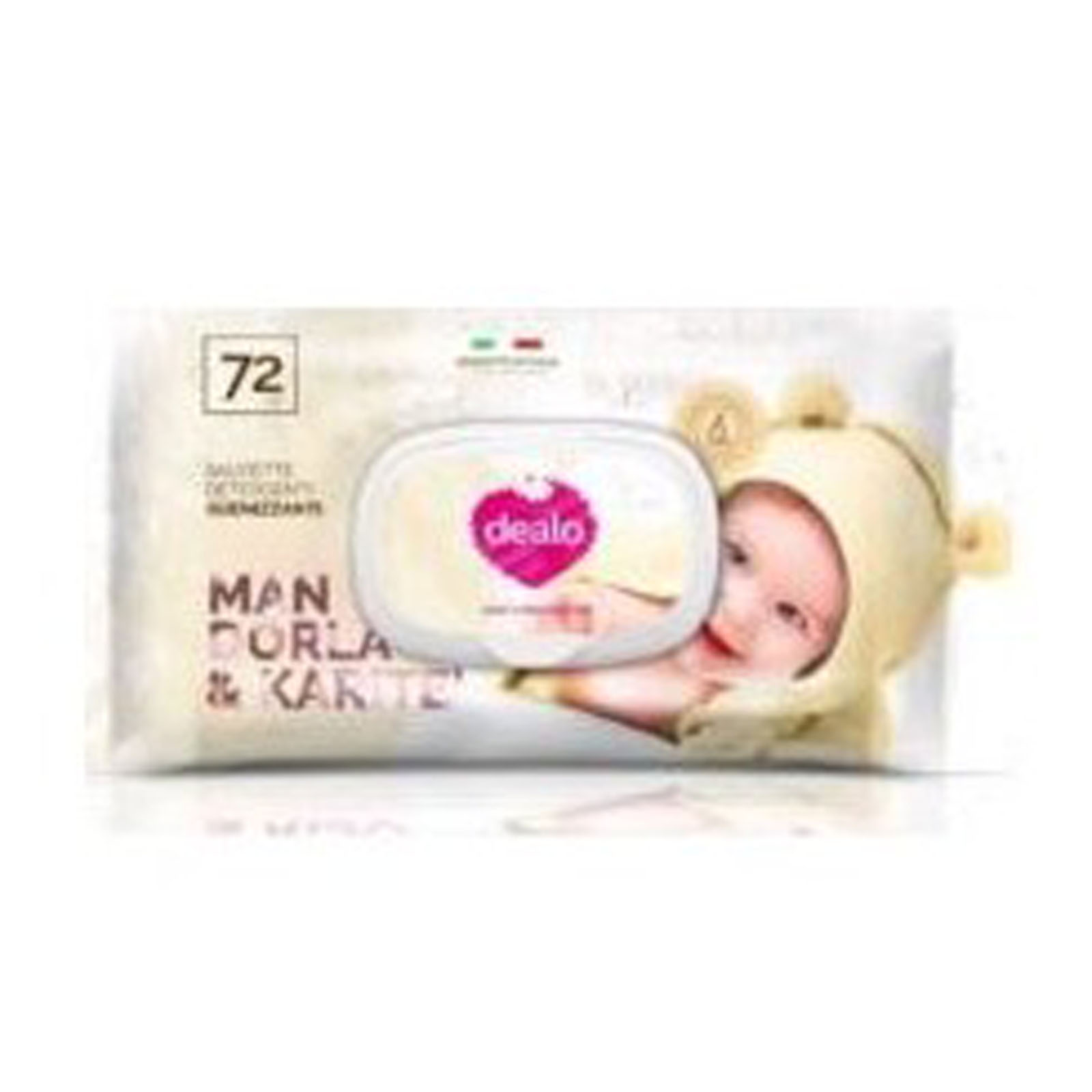 Salviette Igienizzanti - Baby Mandorla Karite 72 Pz