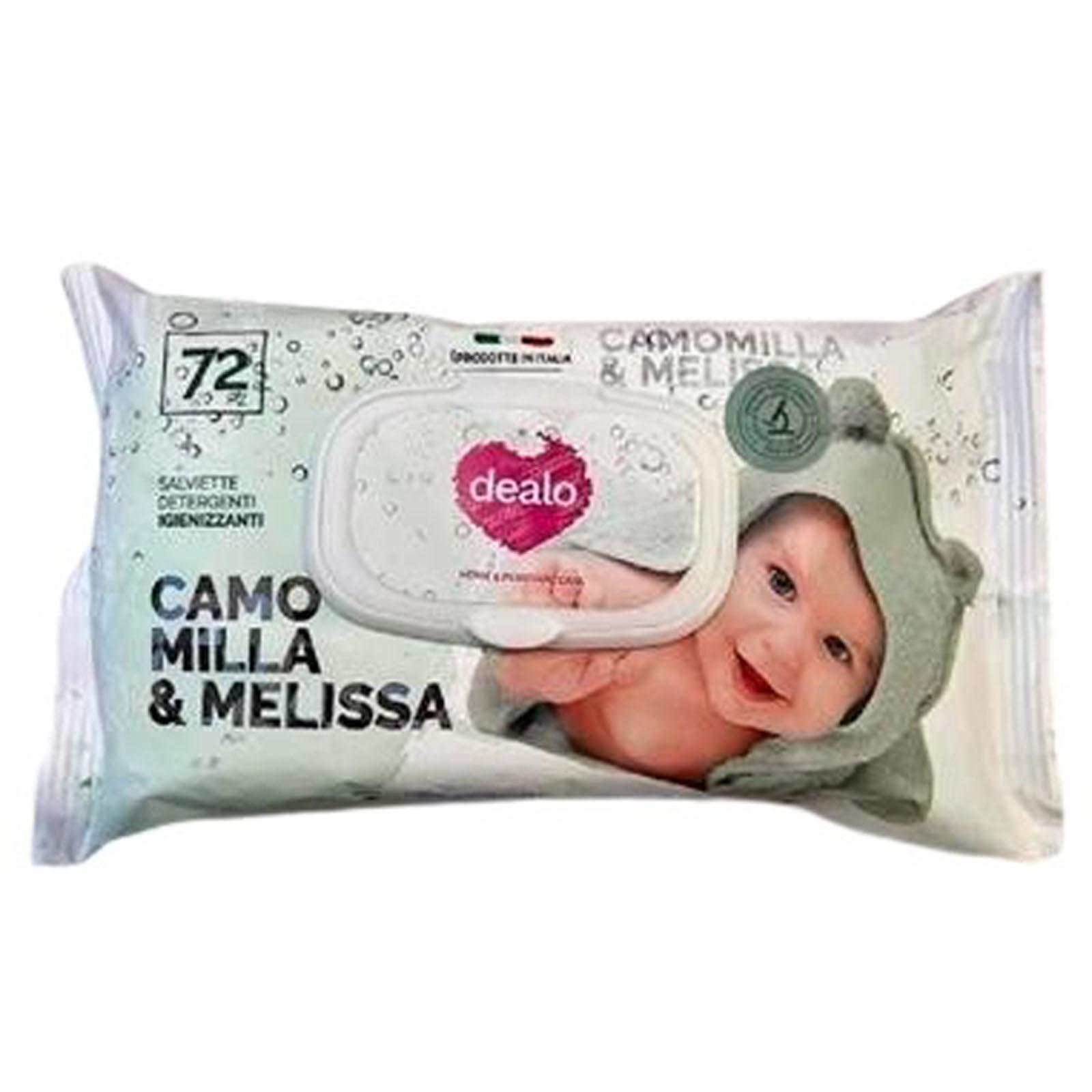 Salviette Igienizzanti - Baby Camomilla Melissa 72 Pz