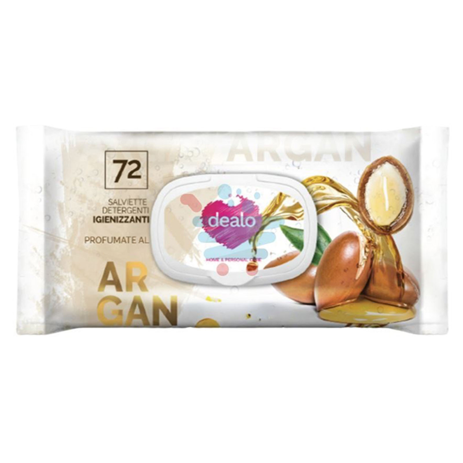 Salviette Igienizzanti - Baby Argan 72 Pz