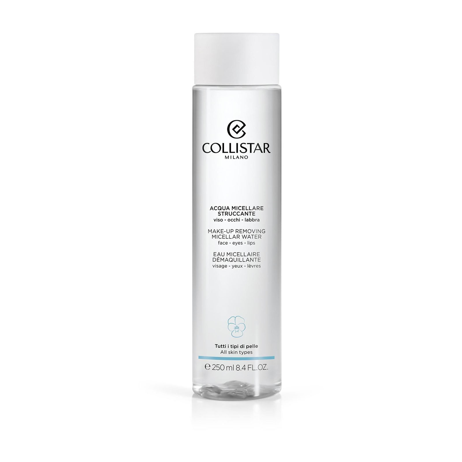 Collistar Struccante Acqua Micellare - Viso, Occhi E Labbra - Per Tutti I Tipi Di Pelle 250 ml
