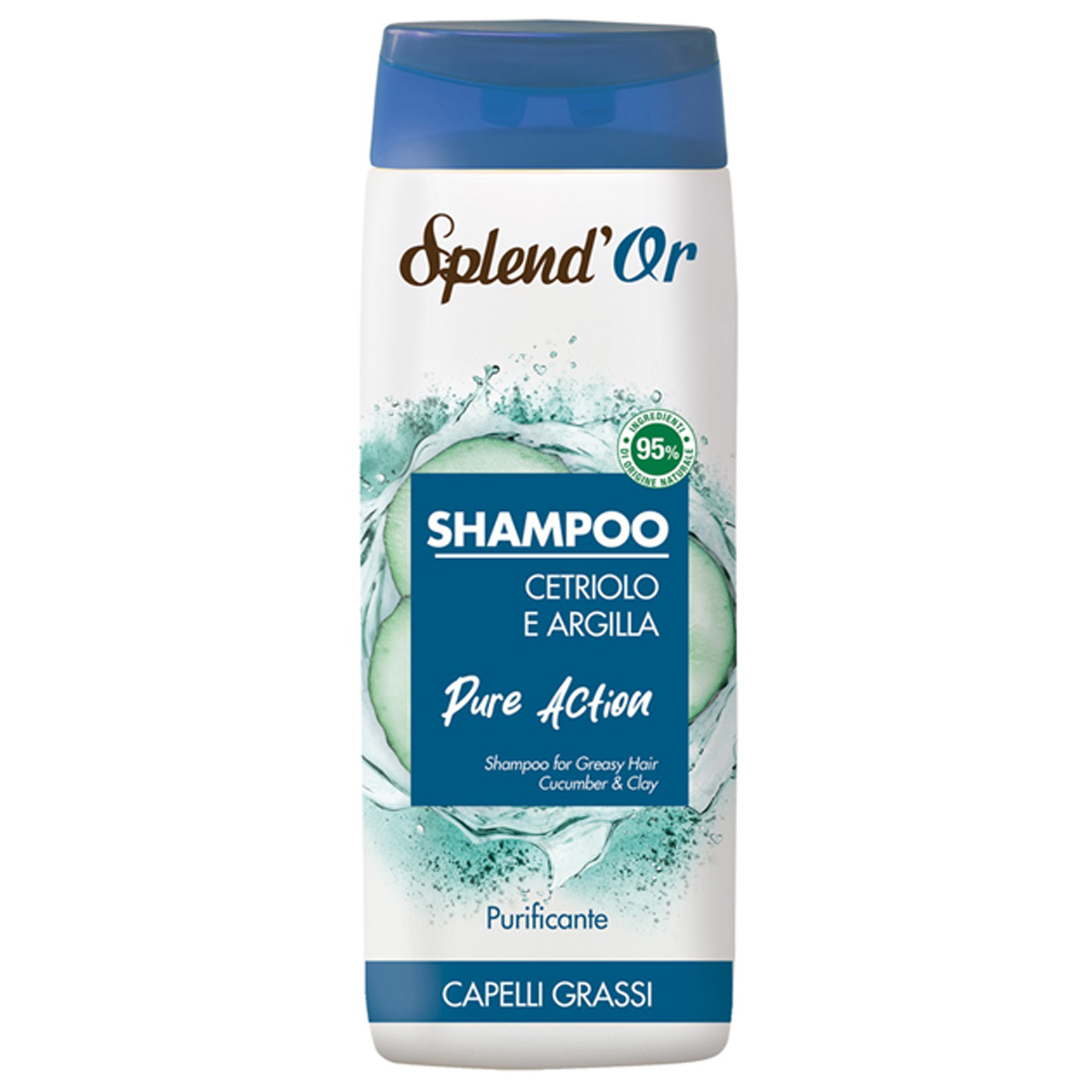 Shampoo Cetriolo E Argilla Purificante Capelli Grassi 300 ml