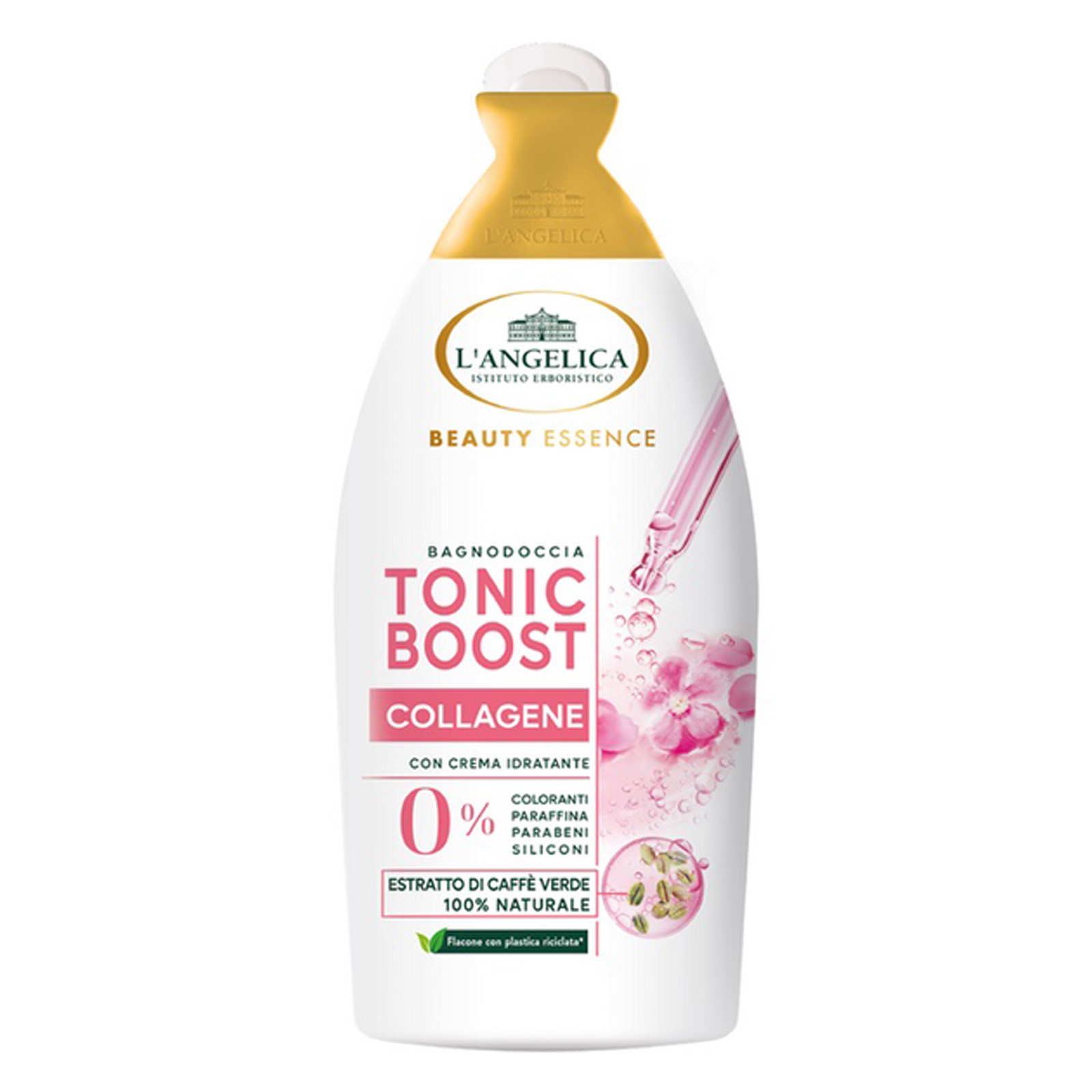 Beauty Essence Bagnodoccia Tonic Boost Collagene Con Estratto Di Caffe' Verde 520 ml