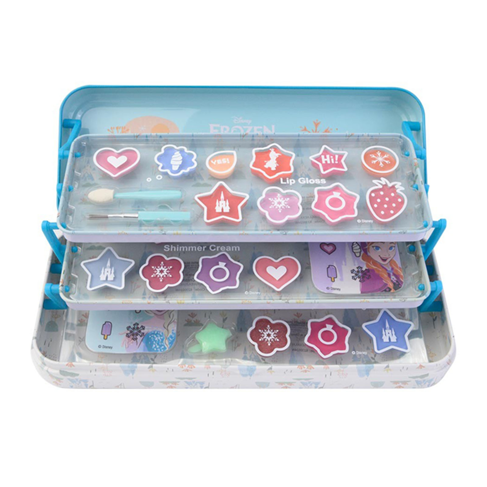 Frozen Custodia Per Il Trucco Triple Layer Beauty Tin