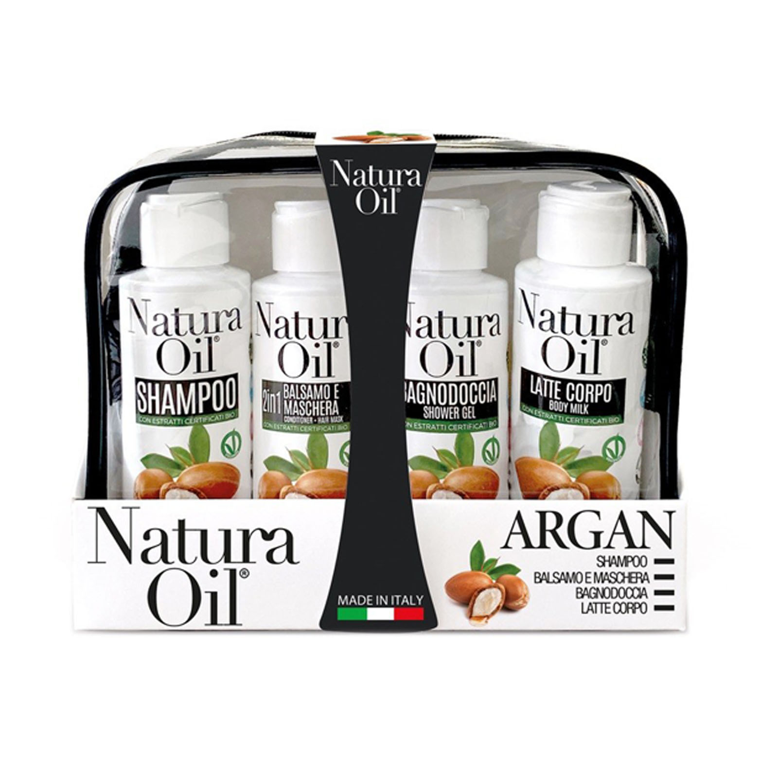 Pochette Viaggio Argan Mini Size 4 X 100 Ml