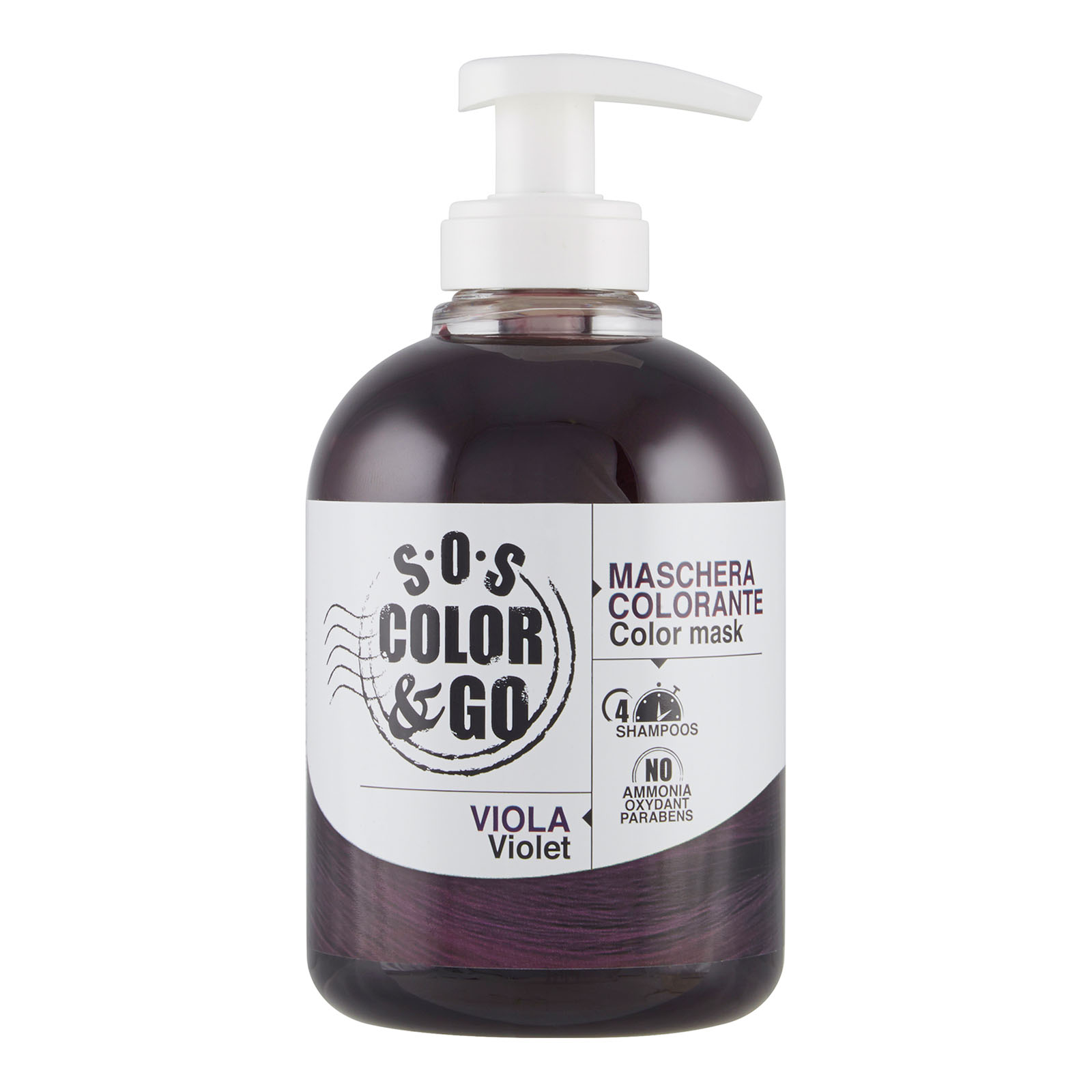 S.o.s Color & Go Maschera Colorata Condizionante 300 Ml Viola