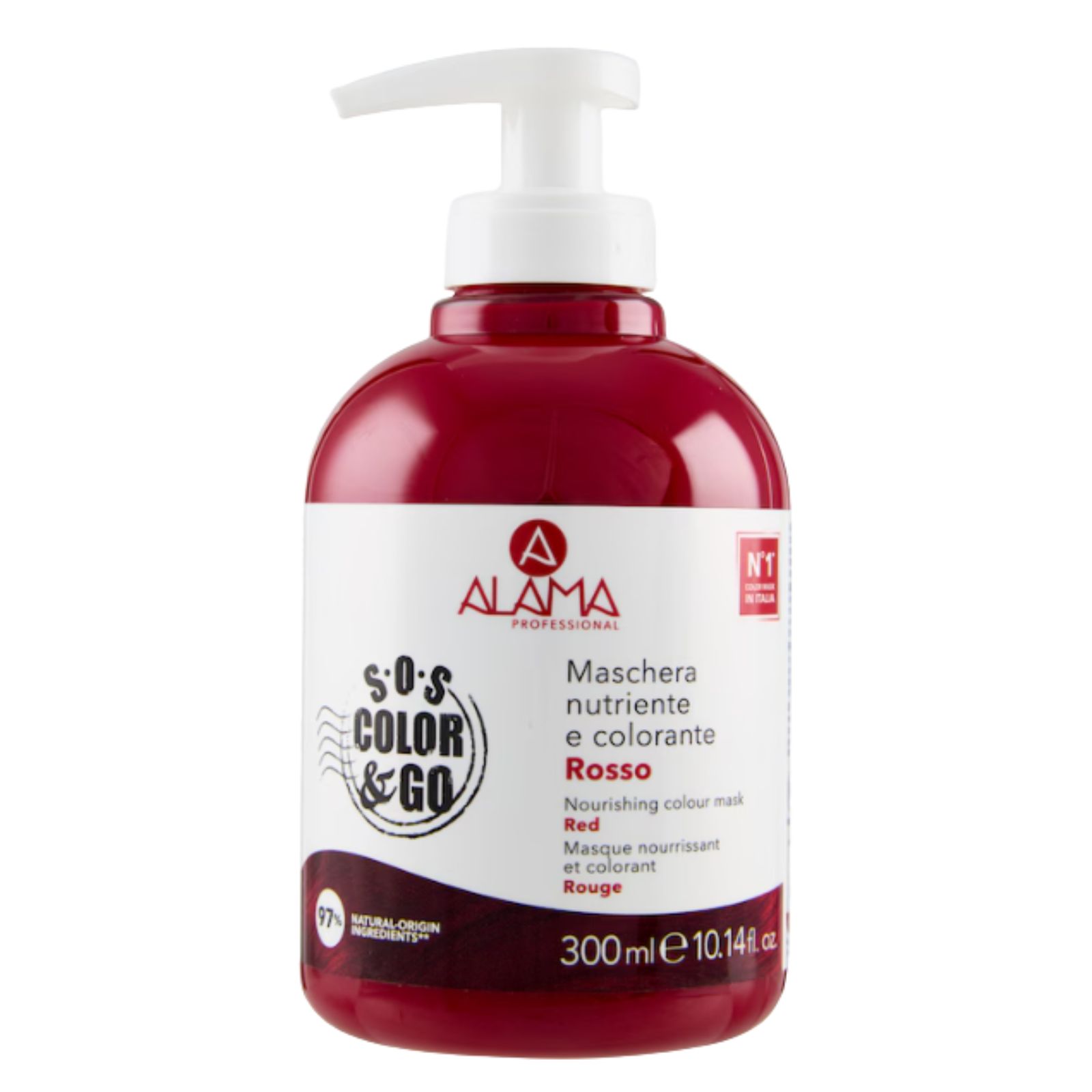 Alama S.o.s Color & Go Maschera Colorata Condizionante 300 Ml Rosso