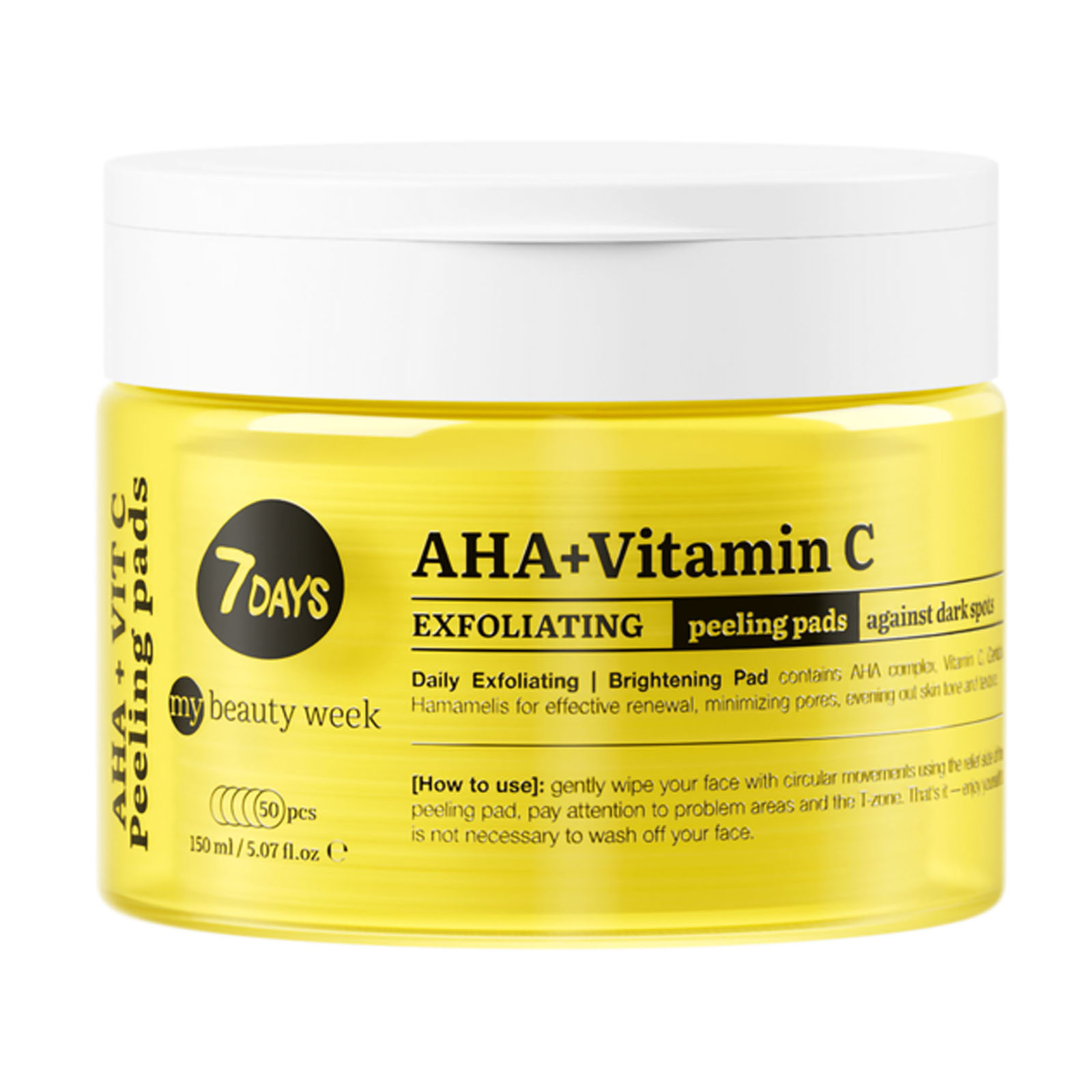 My Beauty Week Peeling Pads Esfolianti Tonificanti - 50 Dischetti