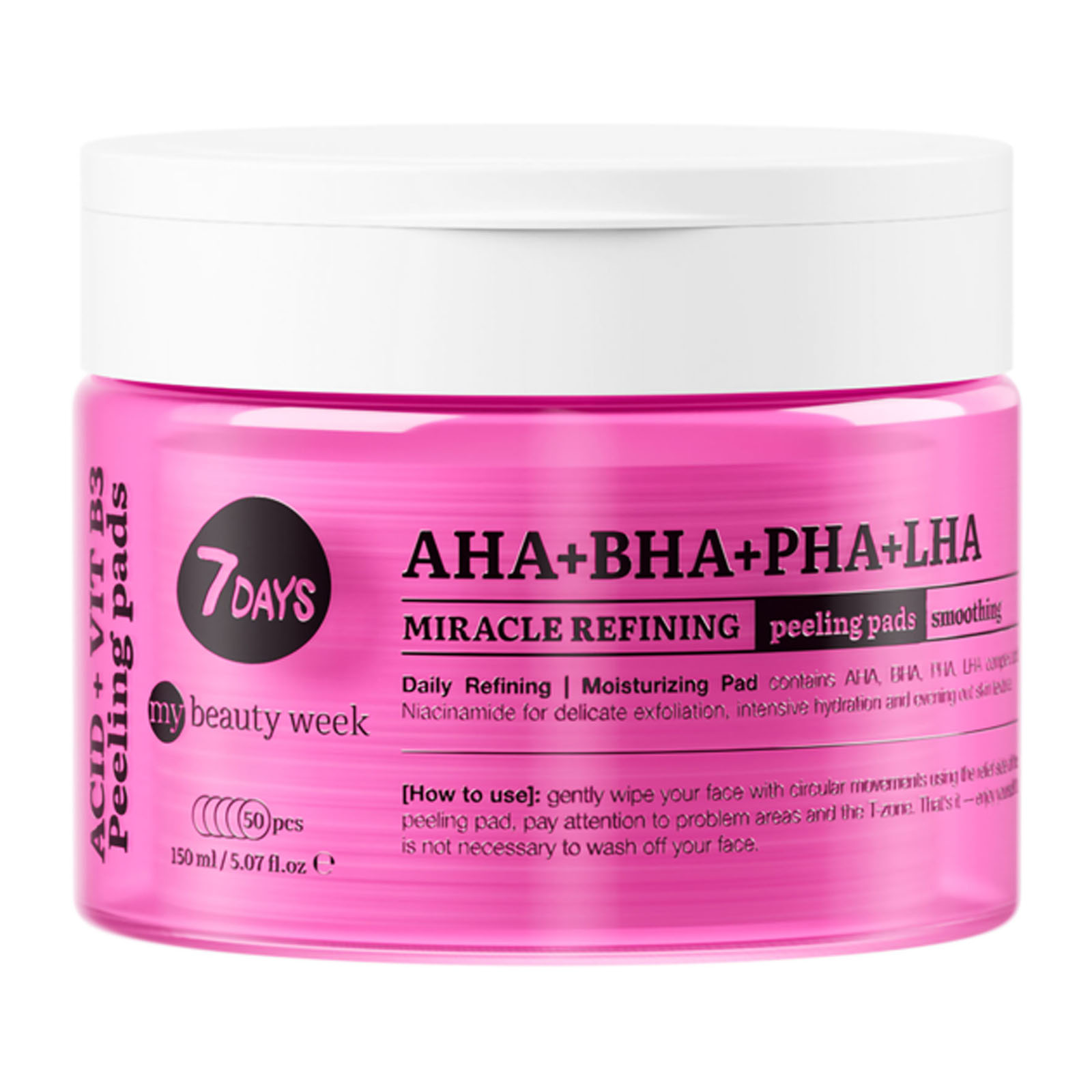 Peeling Pad Viso Miracle Refining - 50 Dischetti