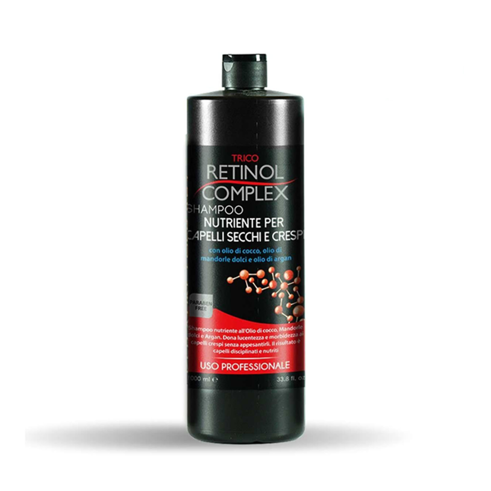 Shampoo Capelli Secchi - Con Olio Di Cocco, Mandorle Dolci E Argan 800 ml