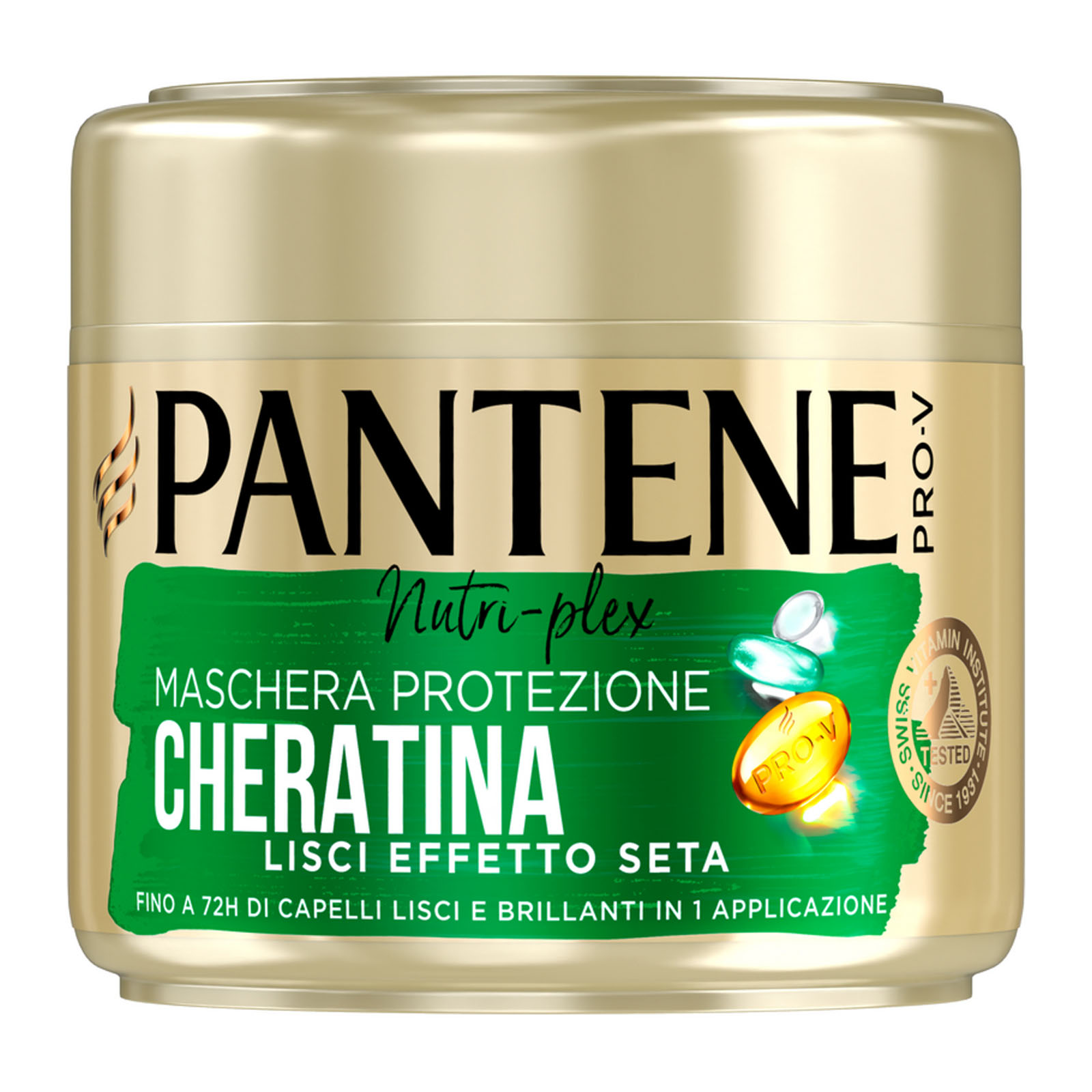 Pantene Pro-v Maschera Capelli Protezione Cheratina Lisci Effetto Seta 300 ml