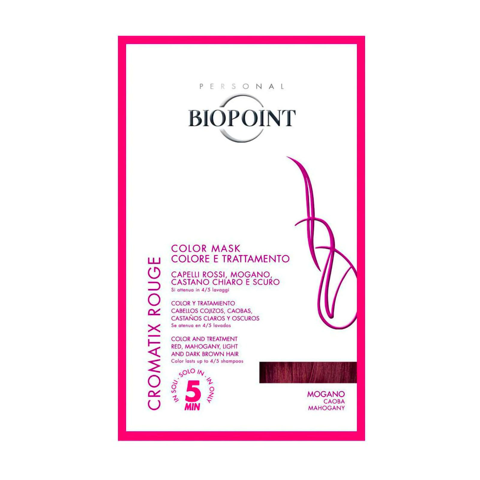 Biopoint Trattamento Colorante Cromatix Maschera Trattamento Colore In 5 Minuti 30 ml Mogano