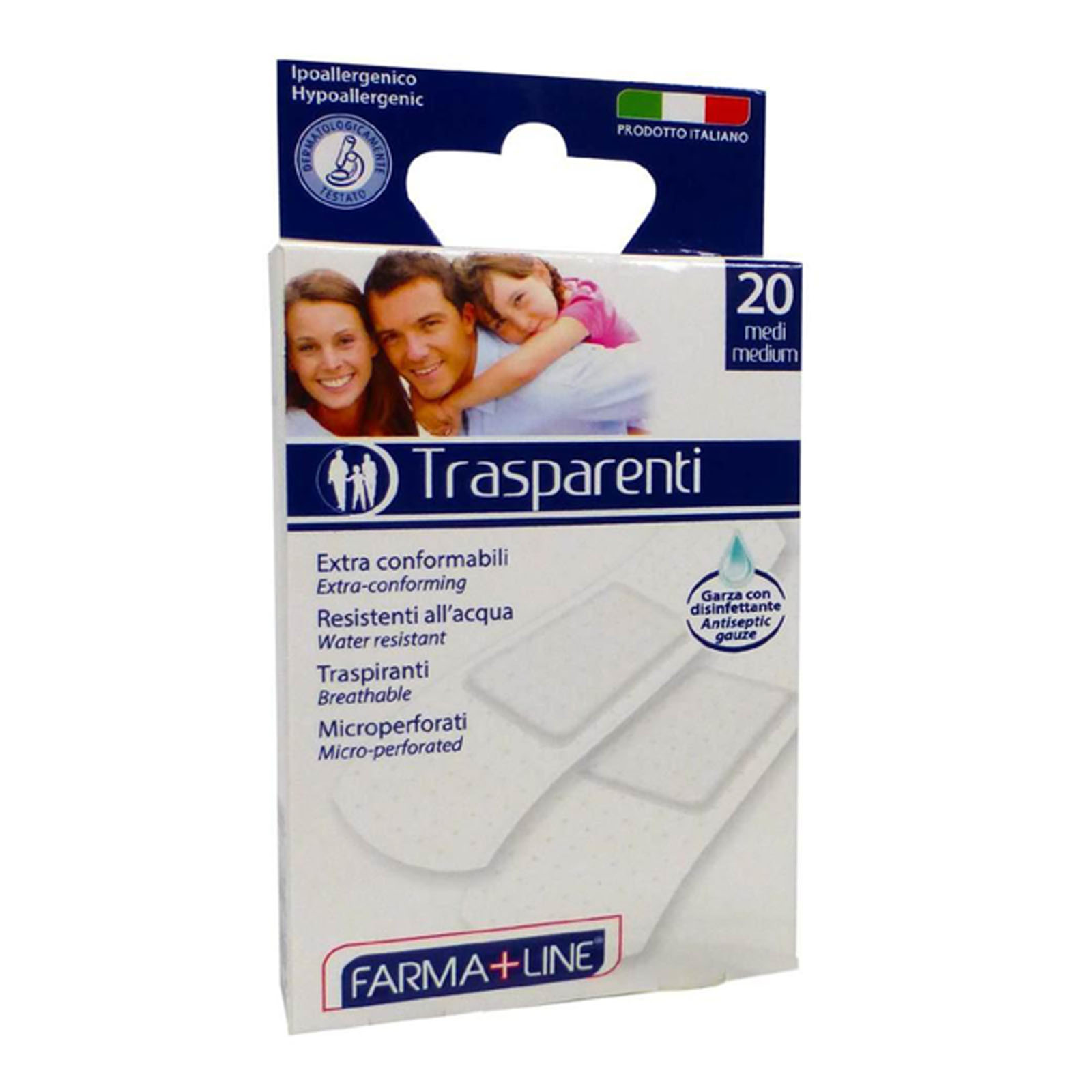 Cerotti Classici Medi Trasparenti Conf. 20pz