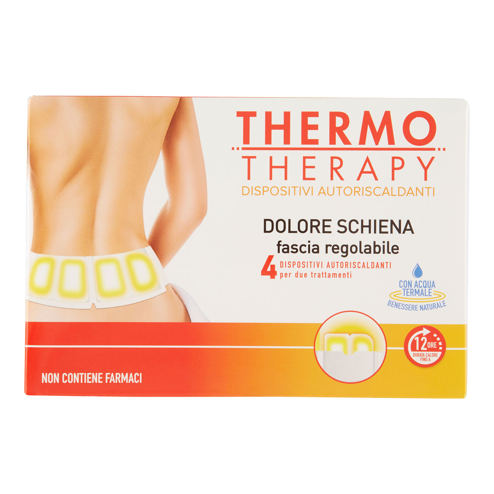 Dolore Schiena Fascia Lombare Regolabile + 4 Dispositivi Autoriscaldanti